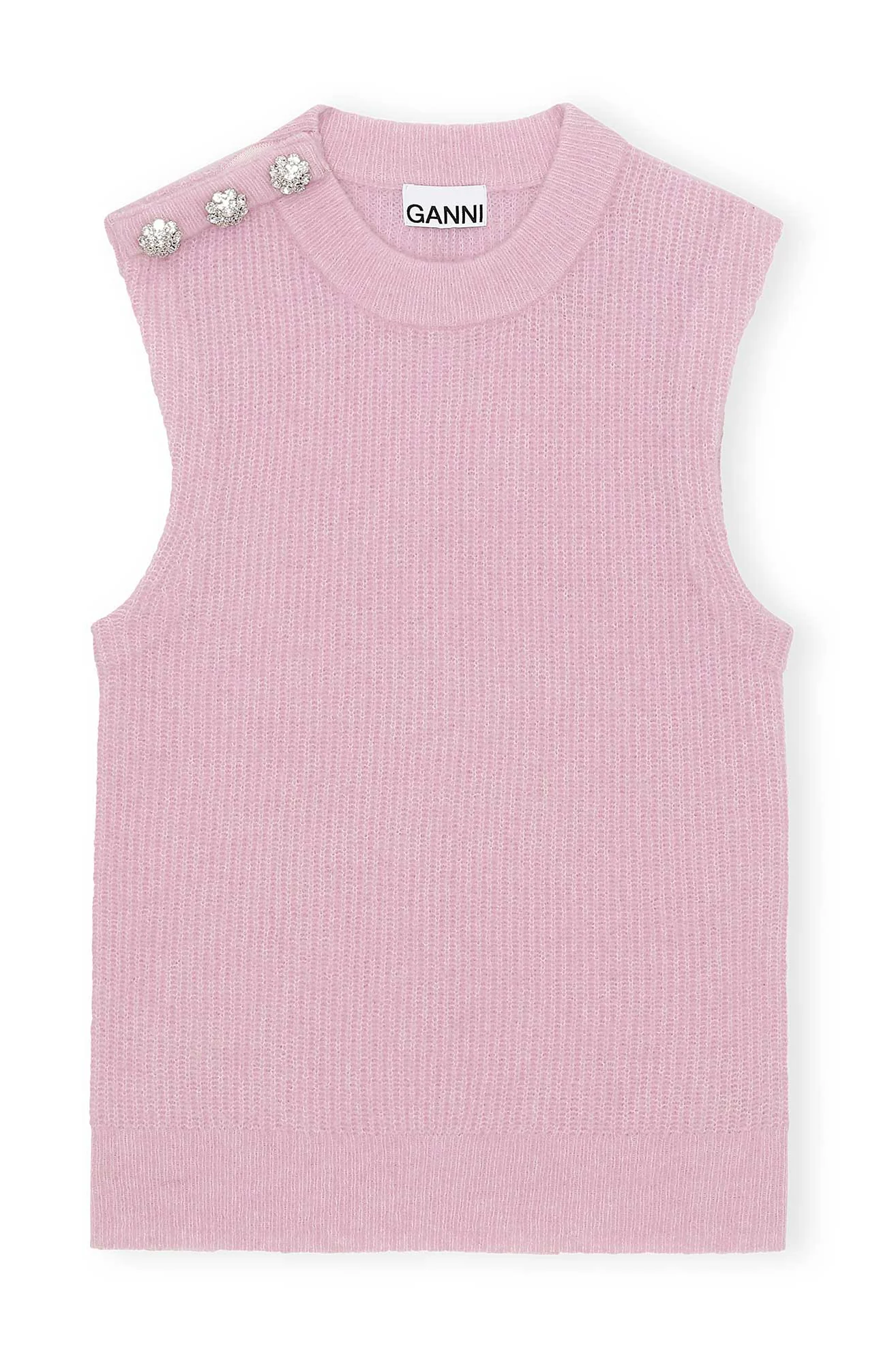 Wool Knit Vest | Pale Lilac