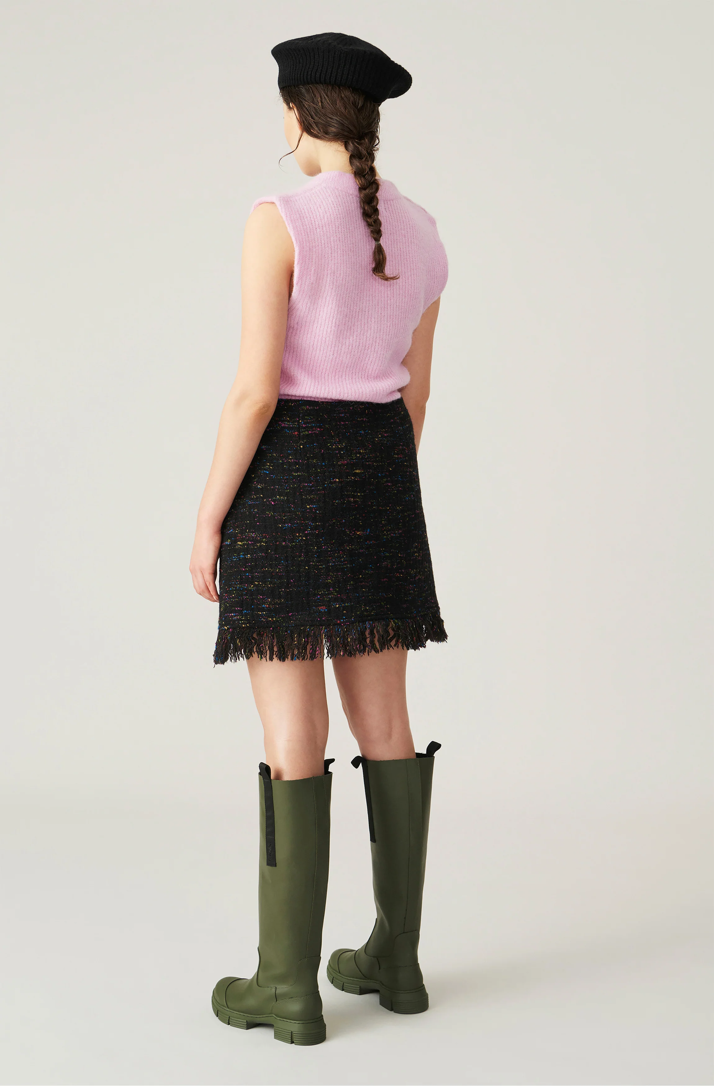 Wool Knit Vest | Pale Lilac - Image 4