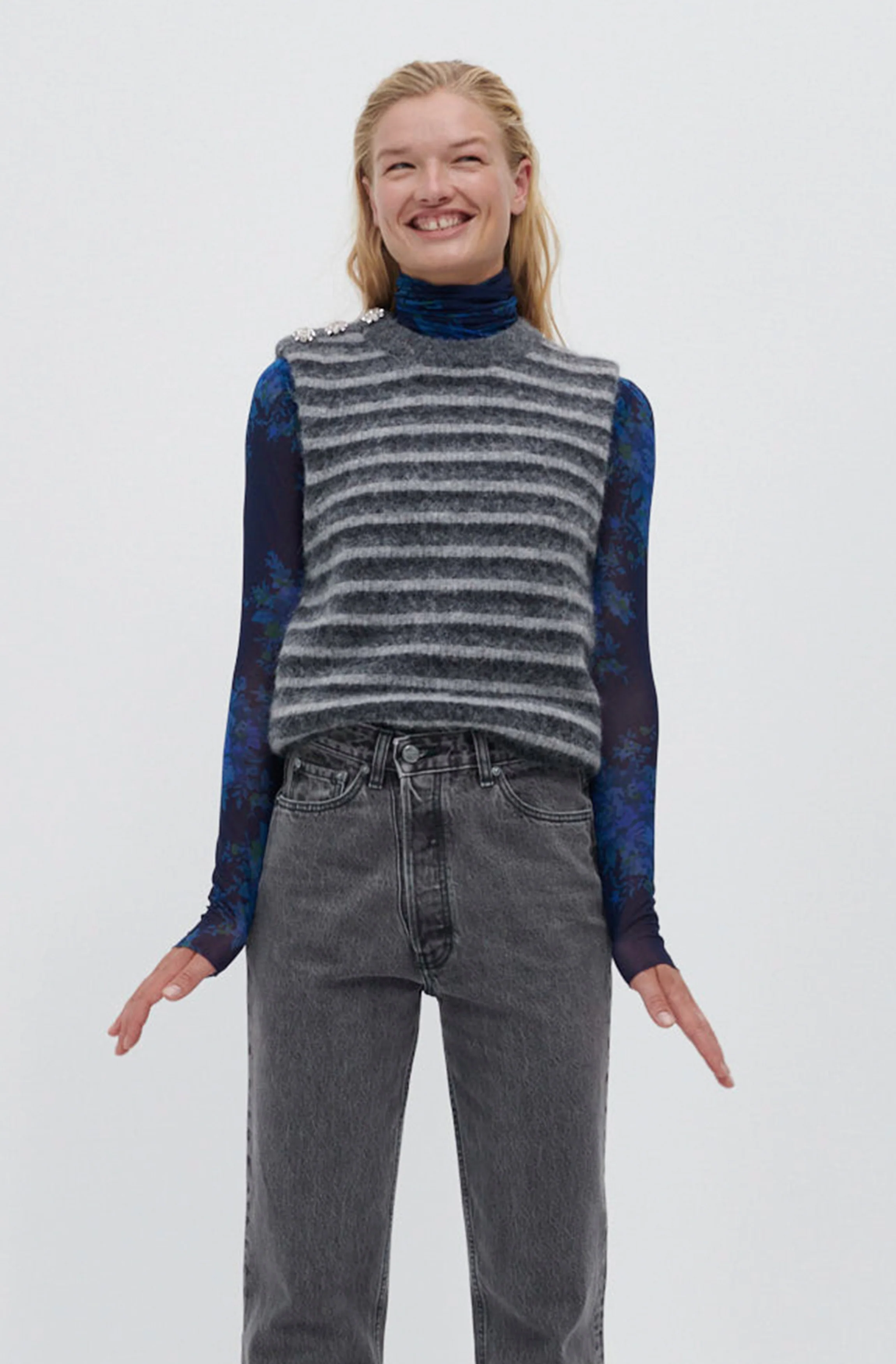 Wool Knit Vest | Paloma Melange - Image 2