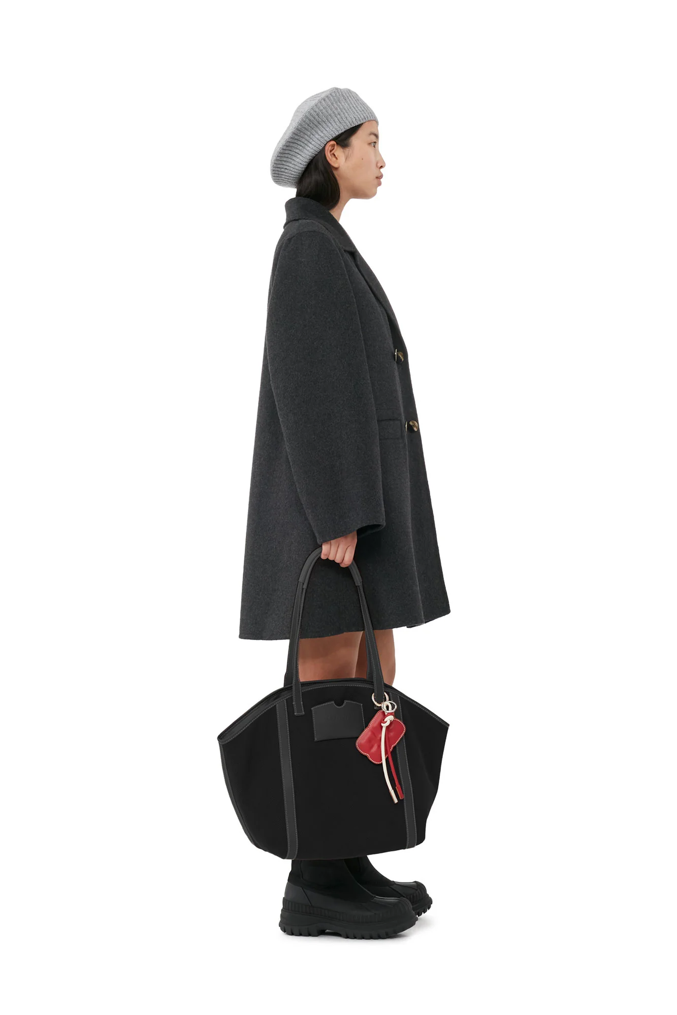 Wool Midi Jacket | Phantom - Image 4