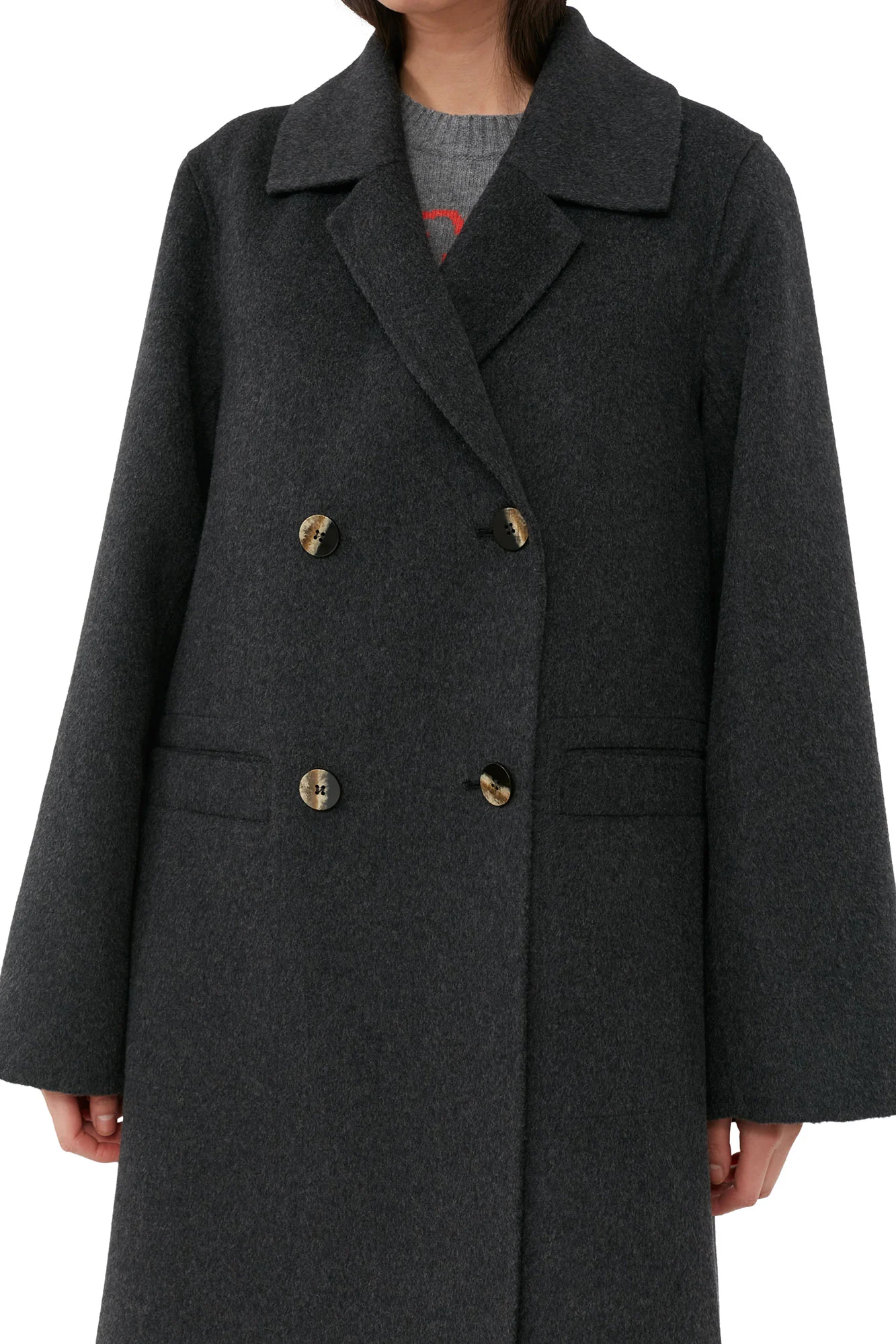 Wool Midi Jacket | Phantom - Image 6