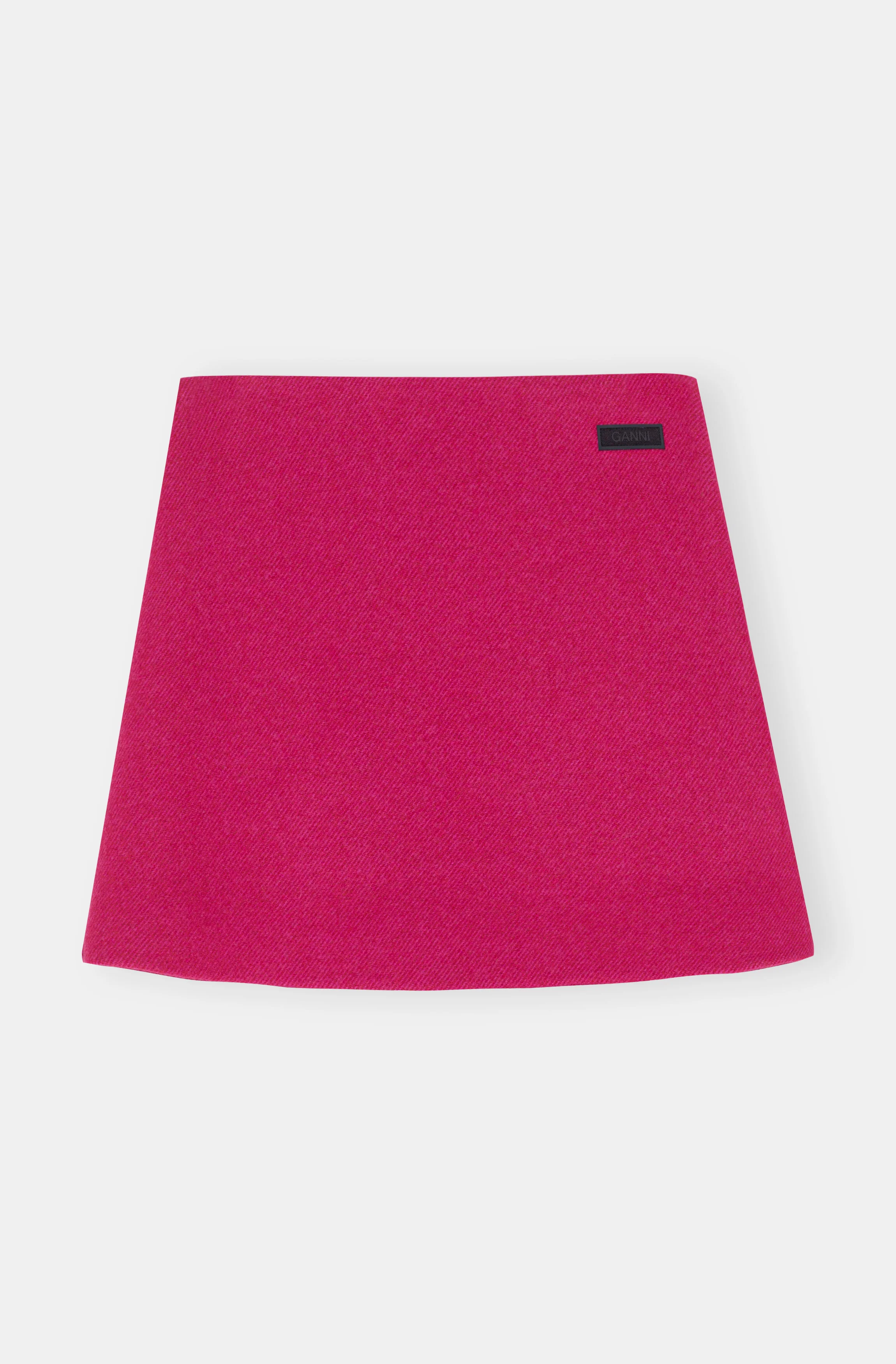 Wool Mini Skirt | Fiery Red