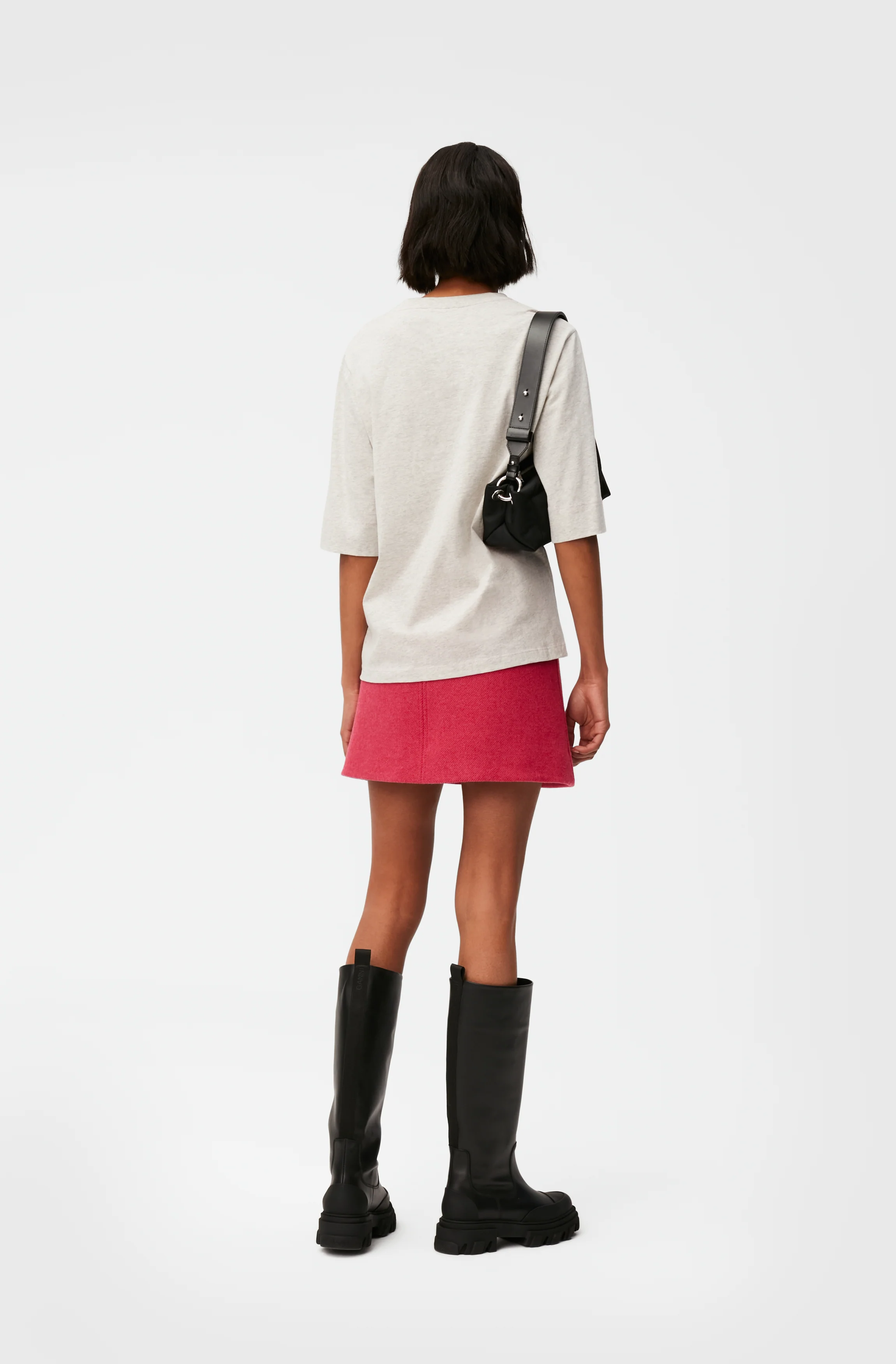 Wool Mini Skirt | Fiery Red - Image 10