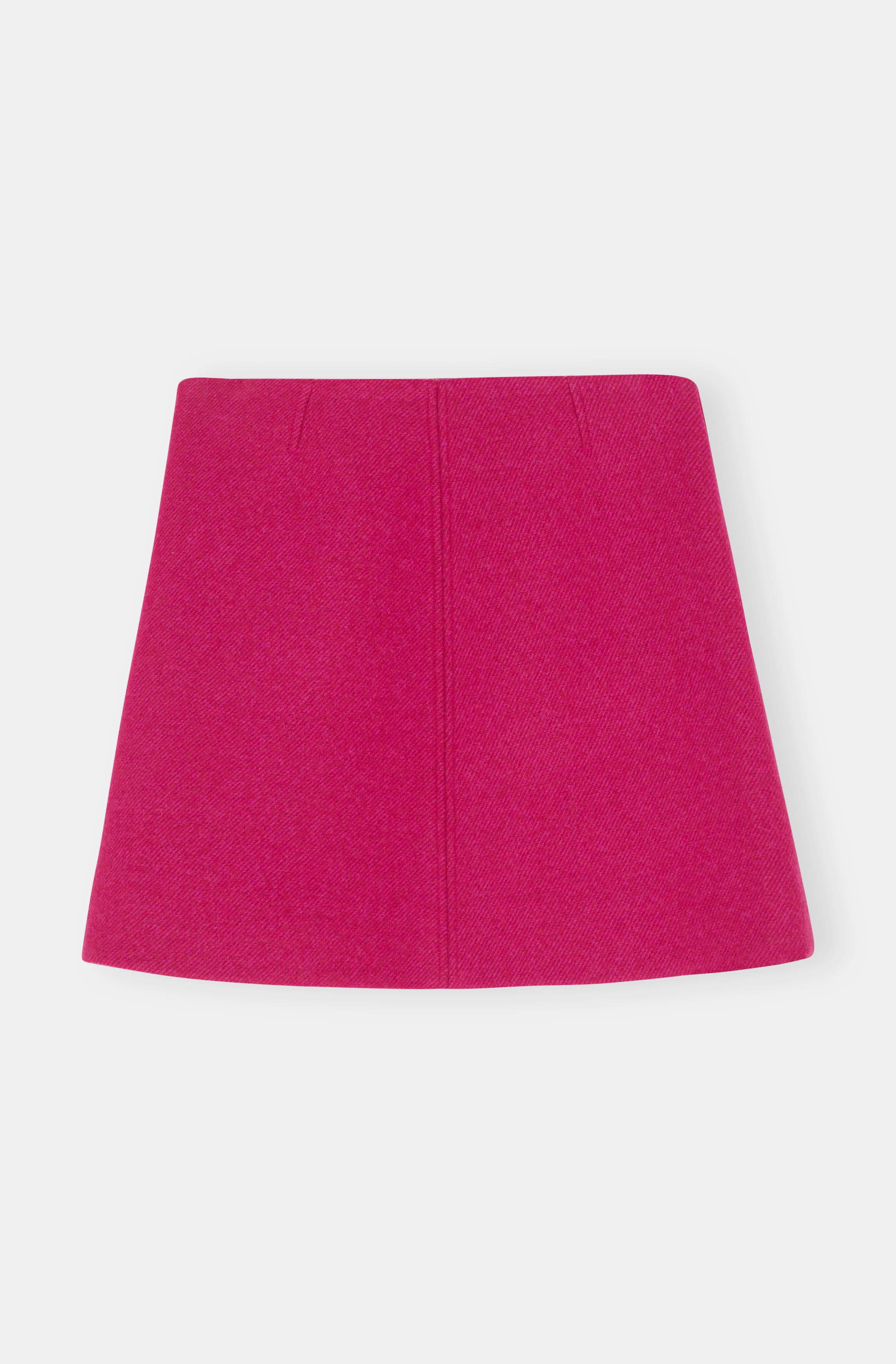 Wool Mini Skirt | Fiery Red - Image 2