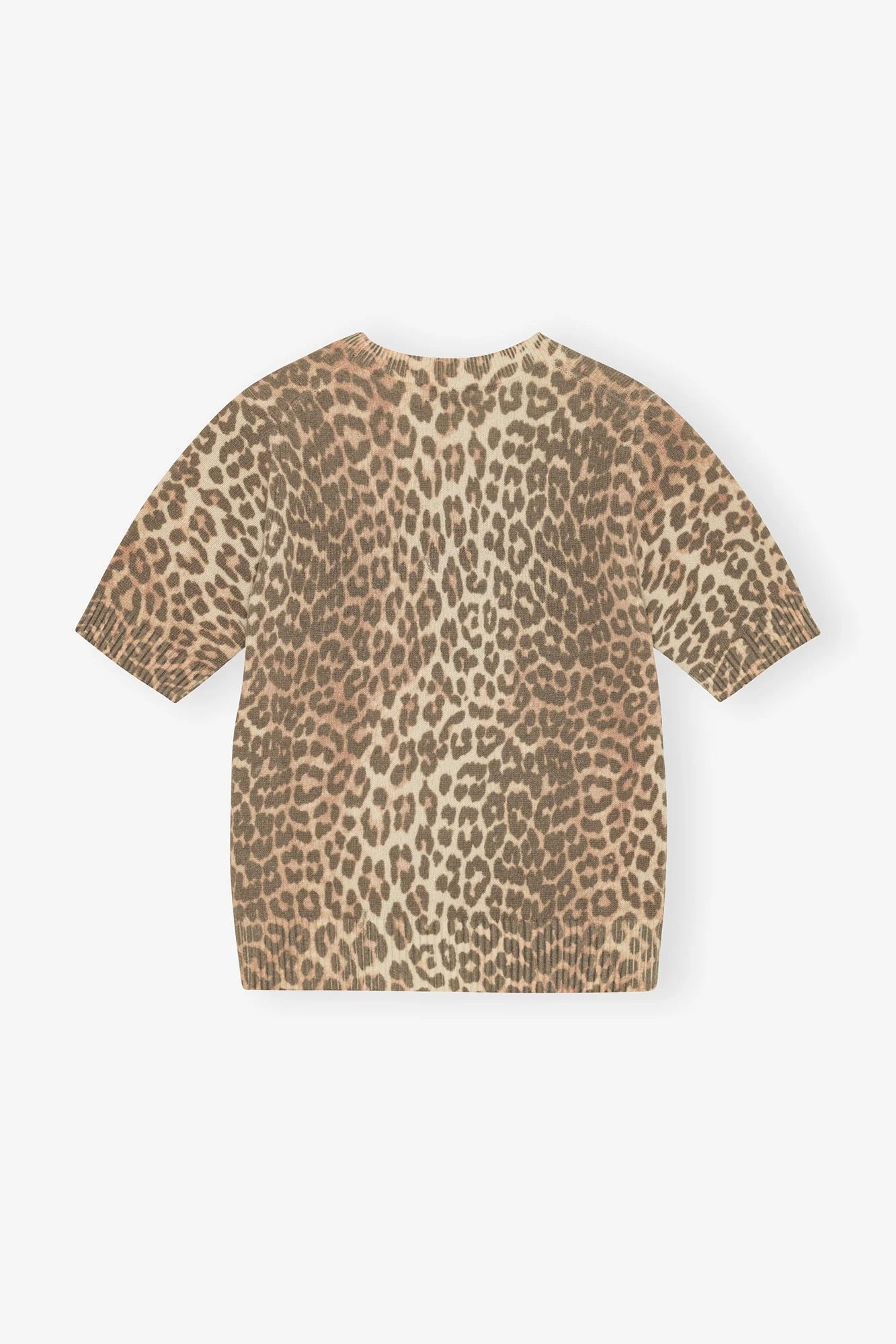 Wool Mix T-Shirt | Leopard - Image 2