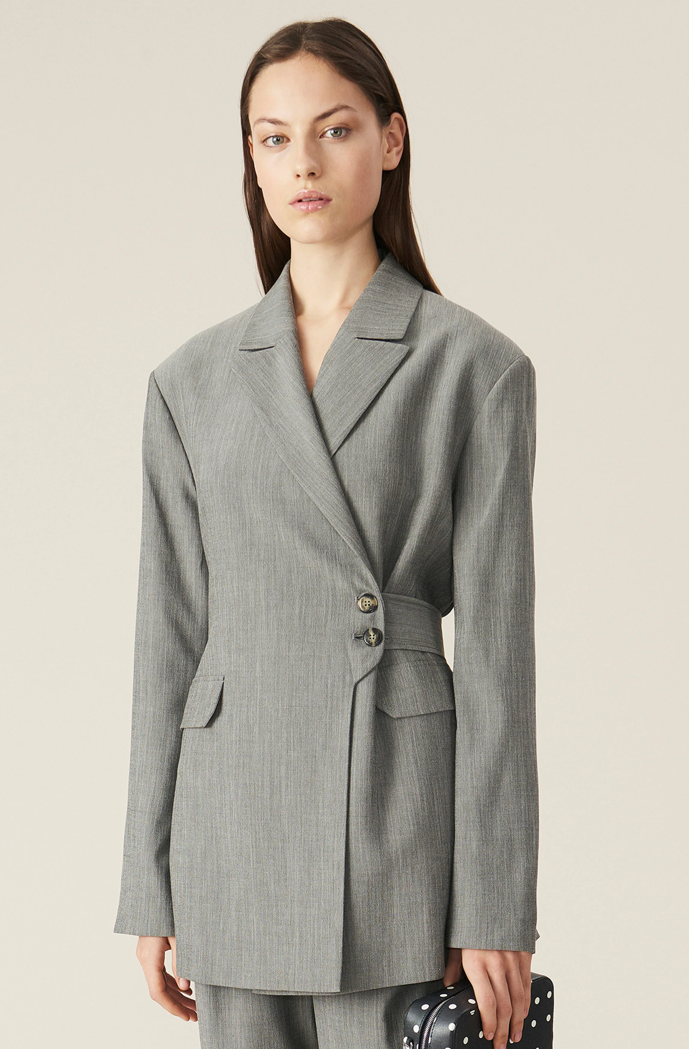 Wrap Blazer | Paloma Melange - Image 2