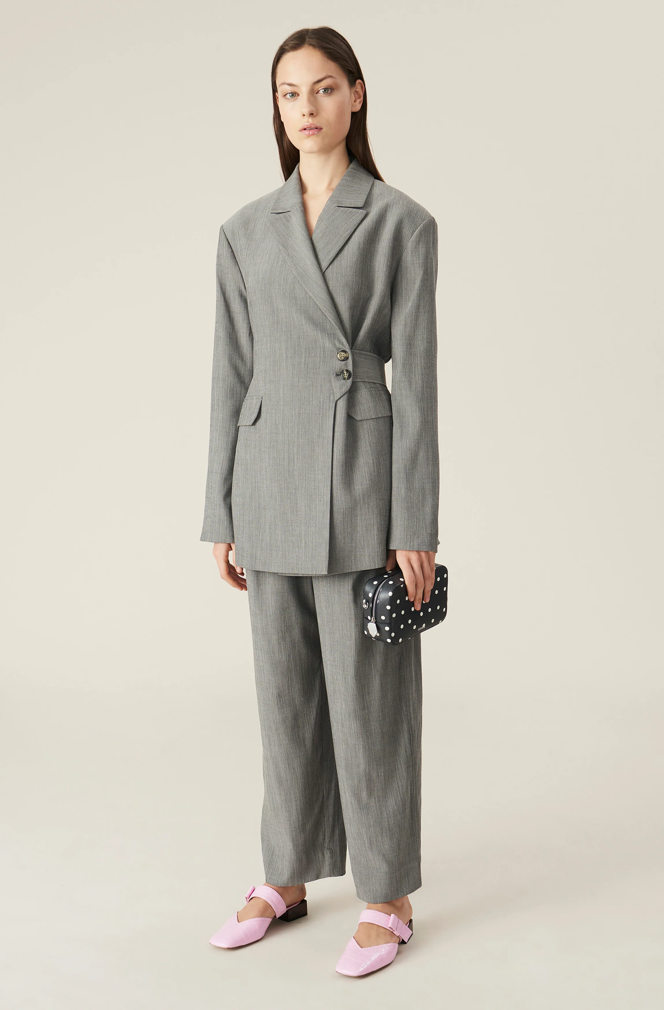 Wrap Blazer | Paloma Melange - Image 3
