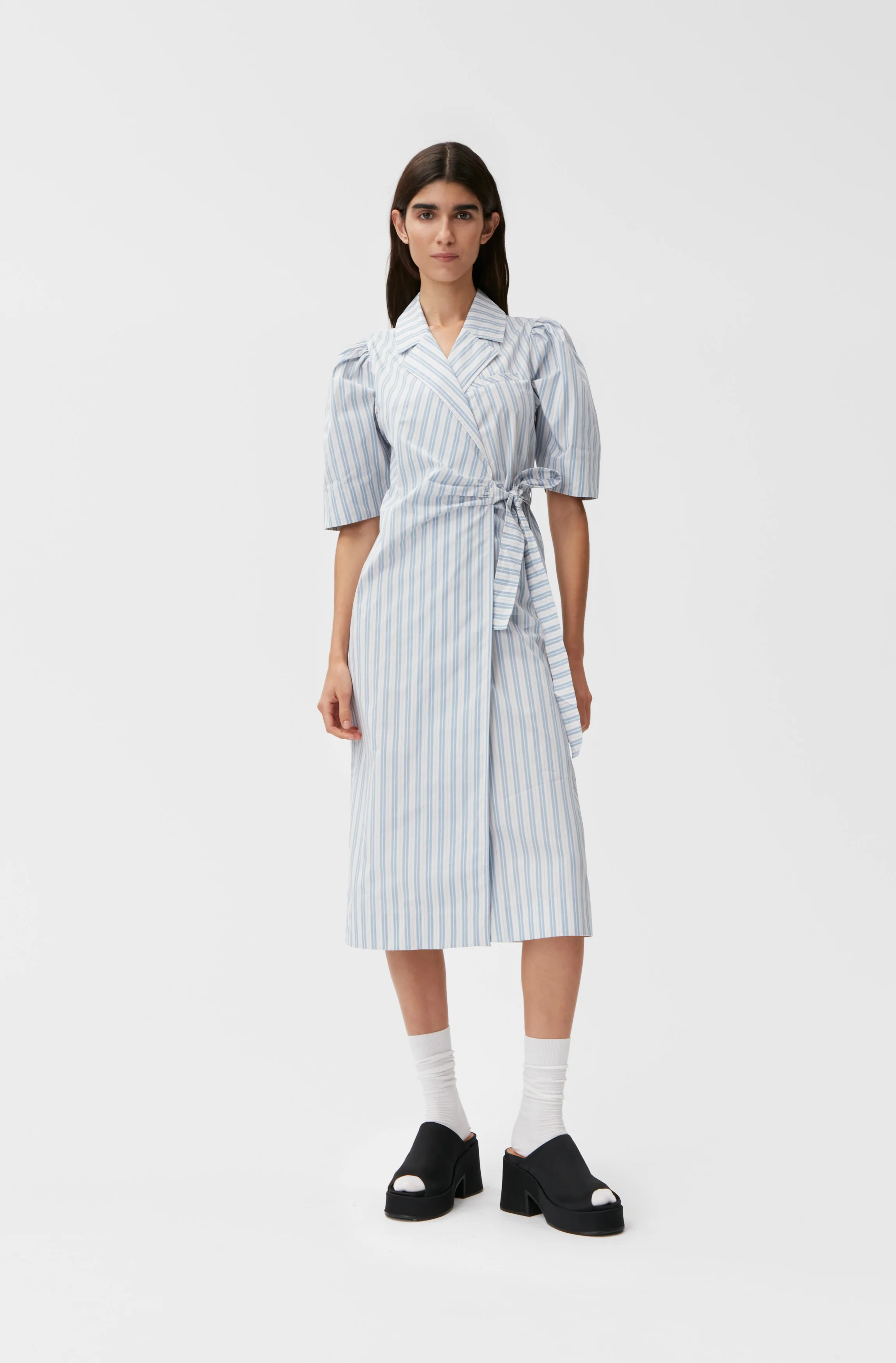 Wrap Midi Dress | Forever Blue - Image 3