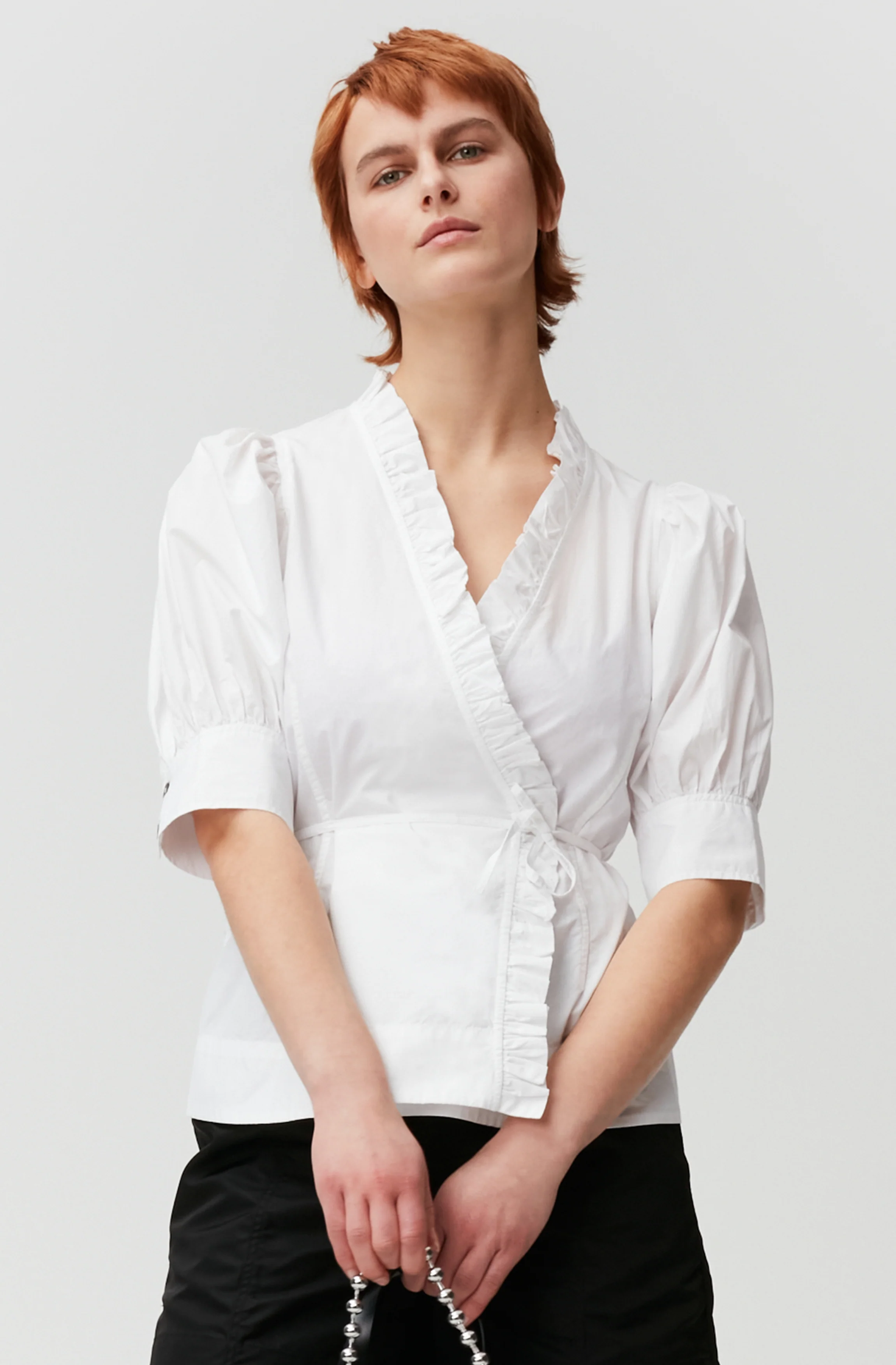 Wrap Top | Bright White - Image 3