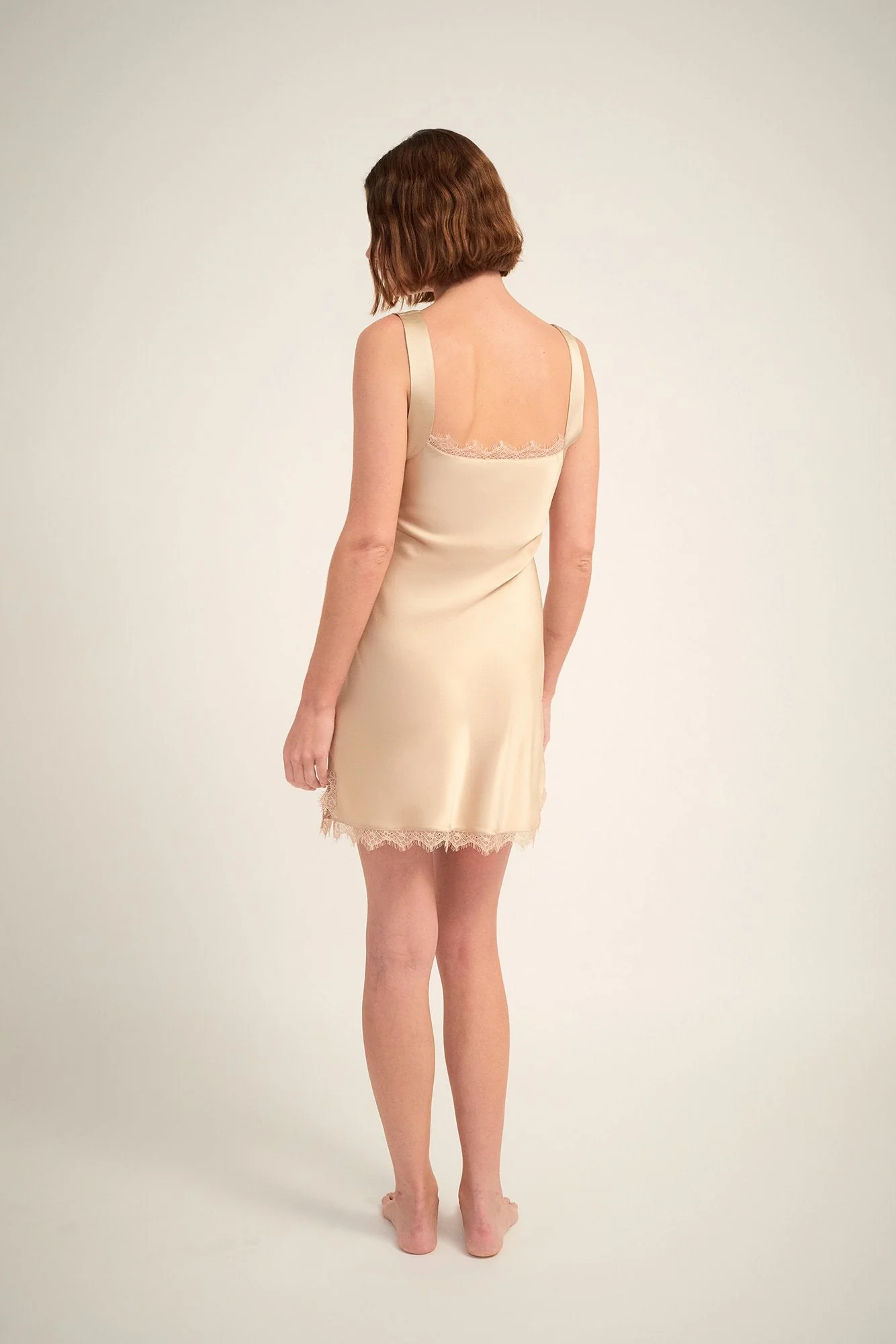 Aurora Silk Chemise | Mink - Image 4