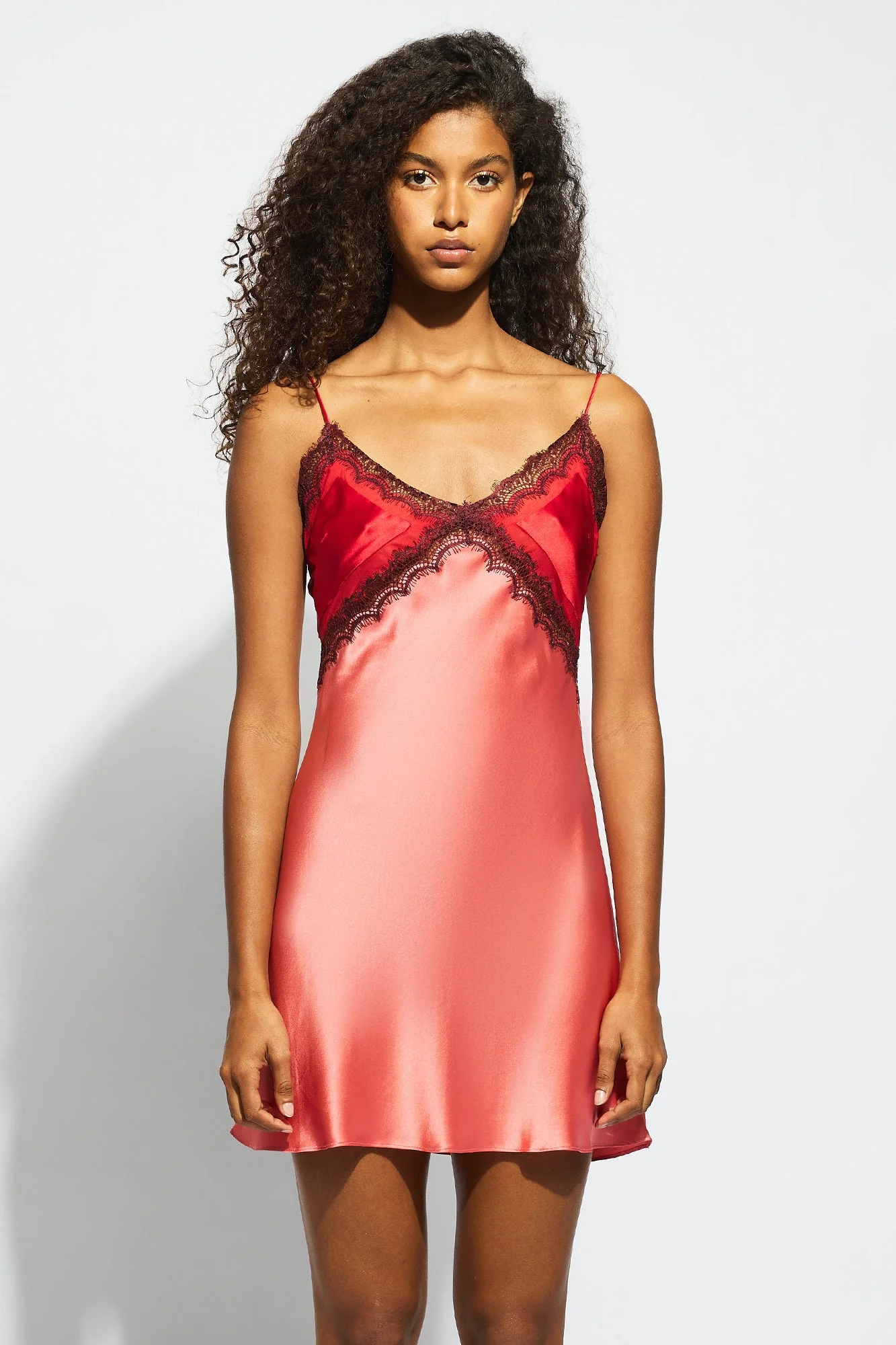 Billie Chemise | Dusty Rose / Chilli Red