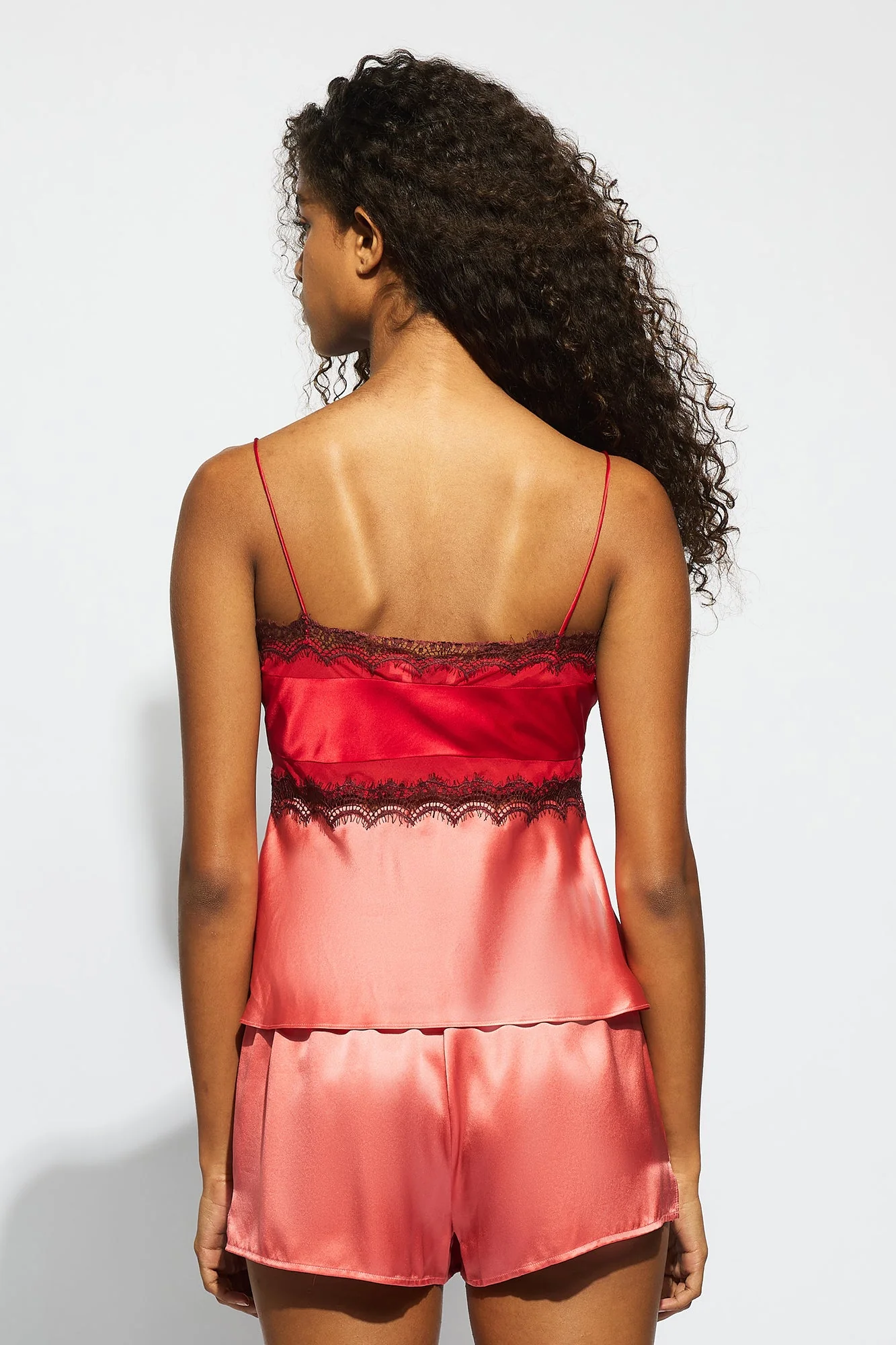 Billie Silk Cami | Dusty Rose / Chilli Red - Image 5