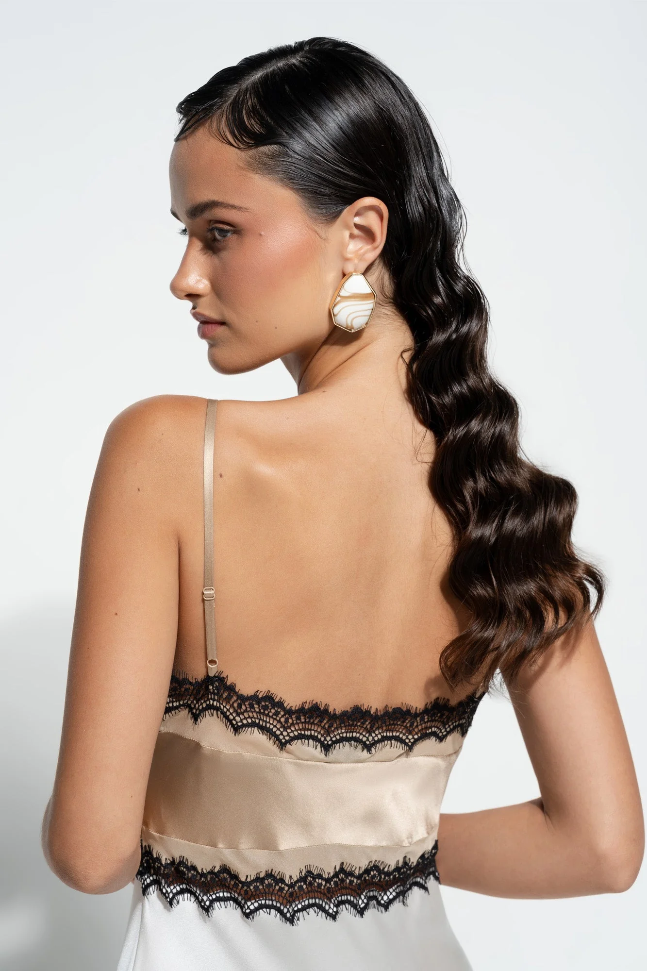 Billie Slip | Gold/Cream - Image 3