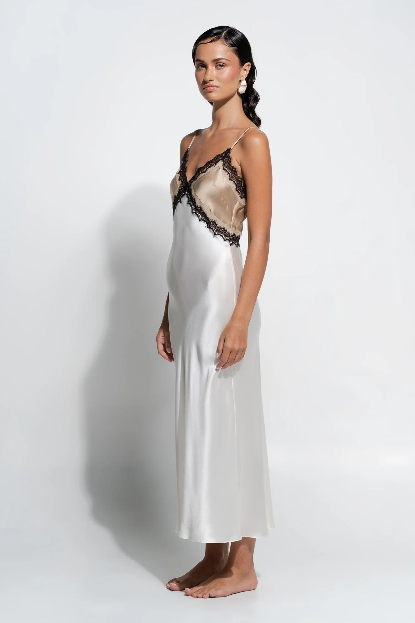 Billie Slip | Gold/Cream - Image 4