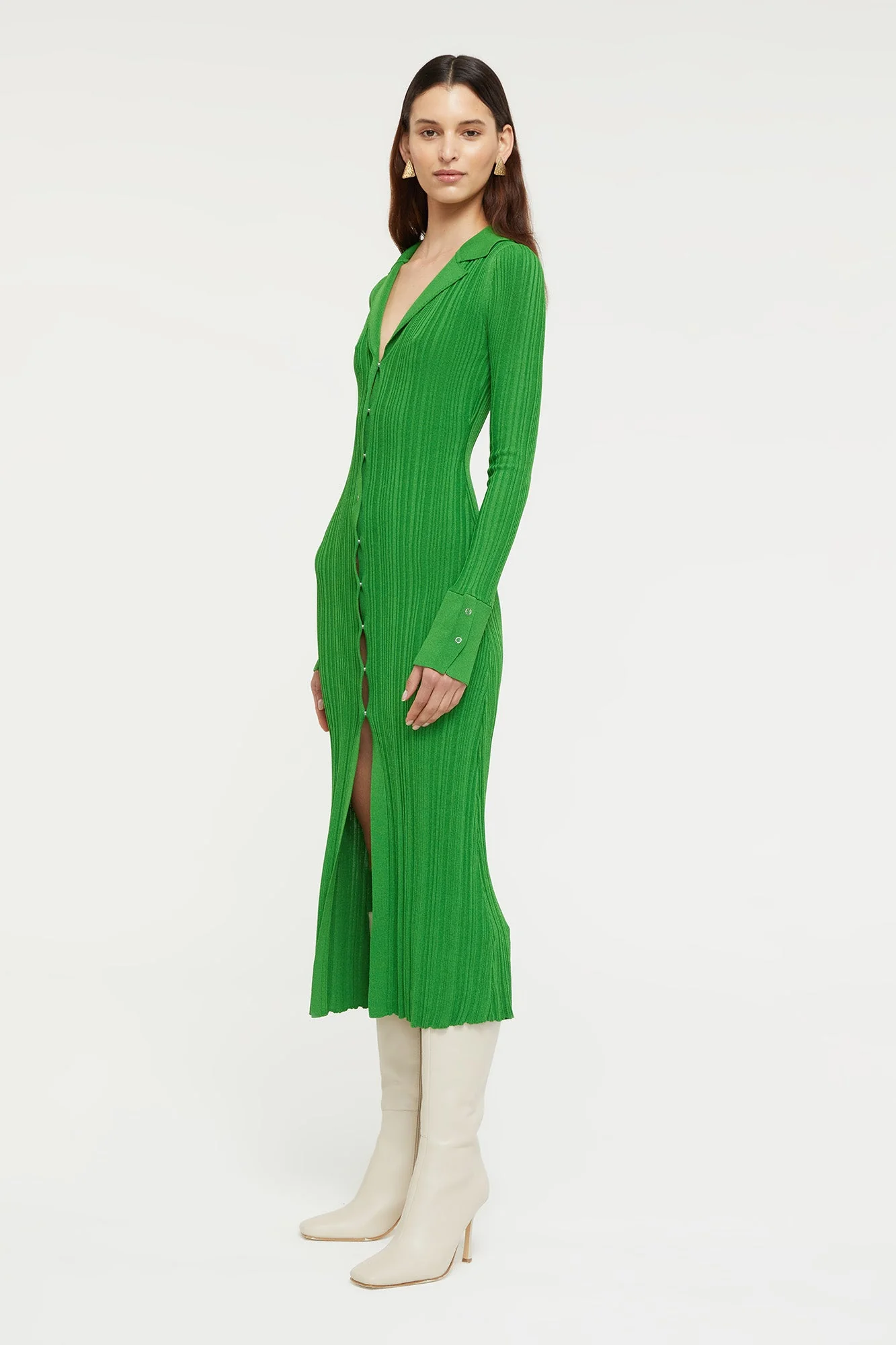 Brianna Knit Dress | Emerald - Image 4