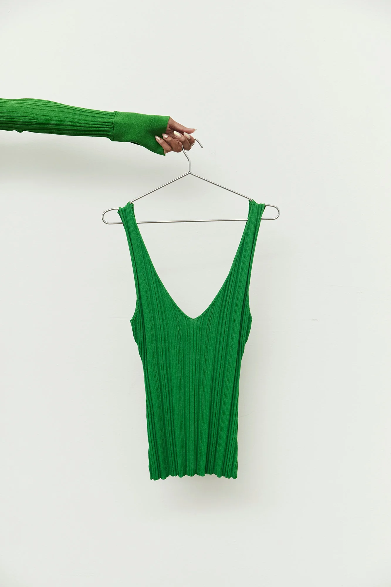 Brianna Knit Singlet | Emerald - Image 2