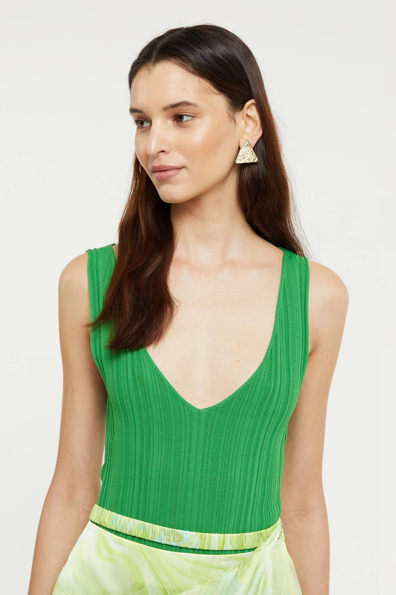 Brianna Knit Singlet | Emerald - Image 3