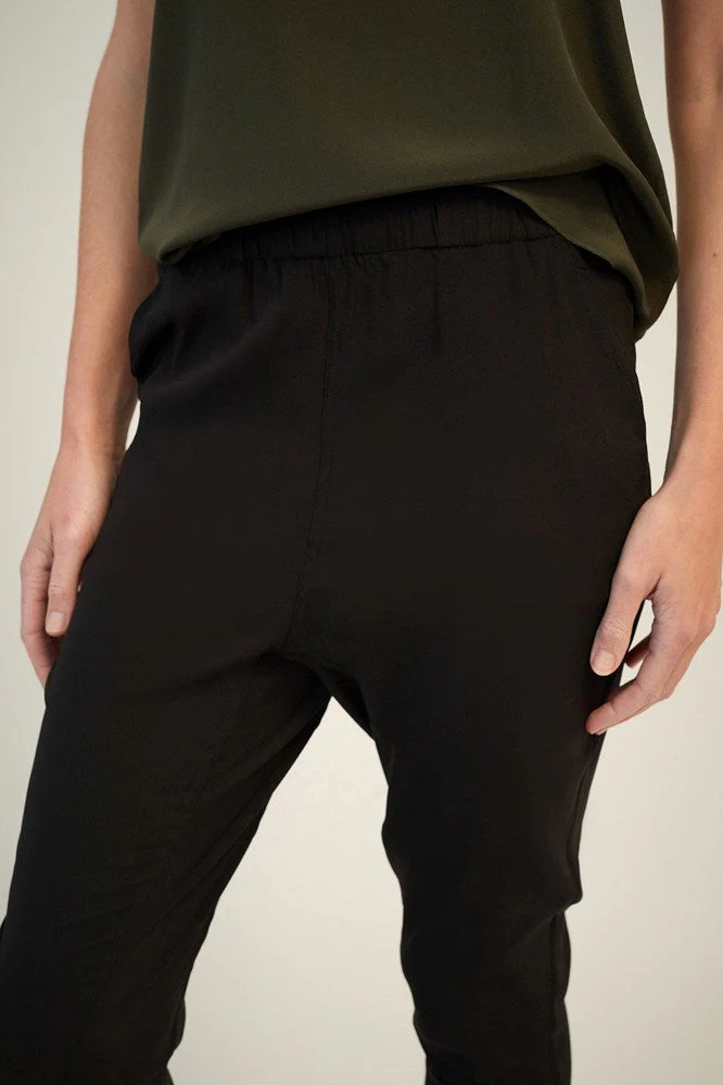 Cara Pant | Black Satin - Image 2