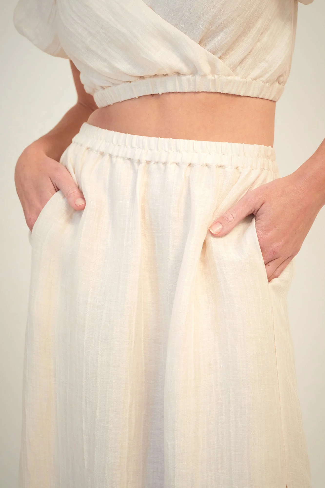 Carmen Midi Skirt | Ivory - Image 2