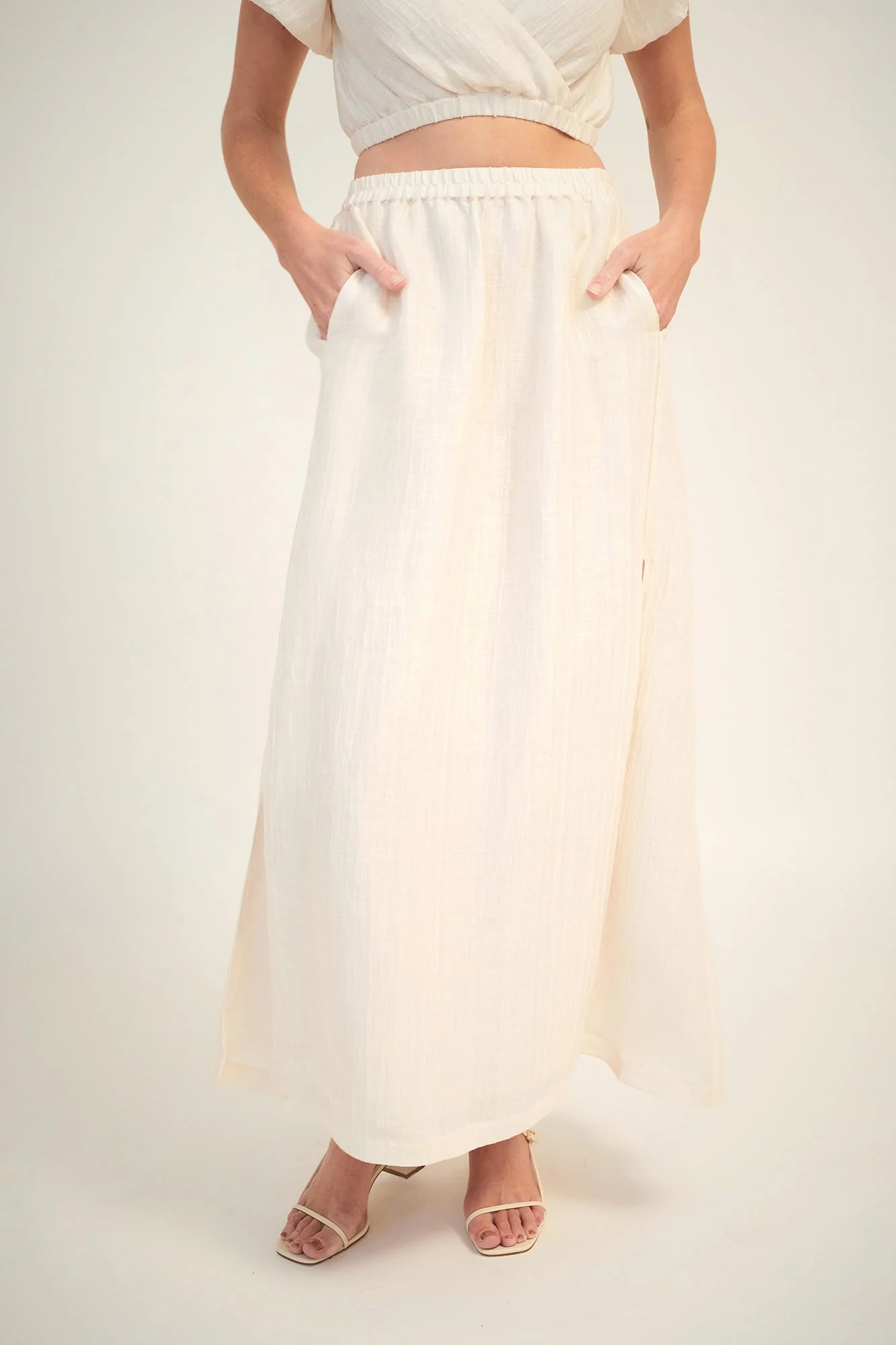 Carmen Midi Skirt | Ivory - Image 3
