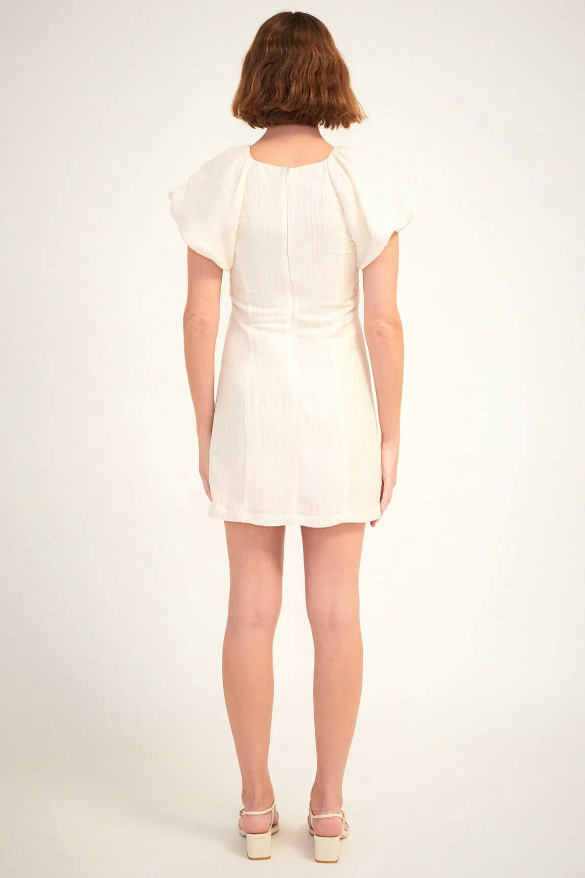 Carmen Short Dress | Ivory - Image 4