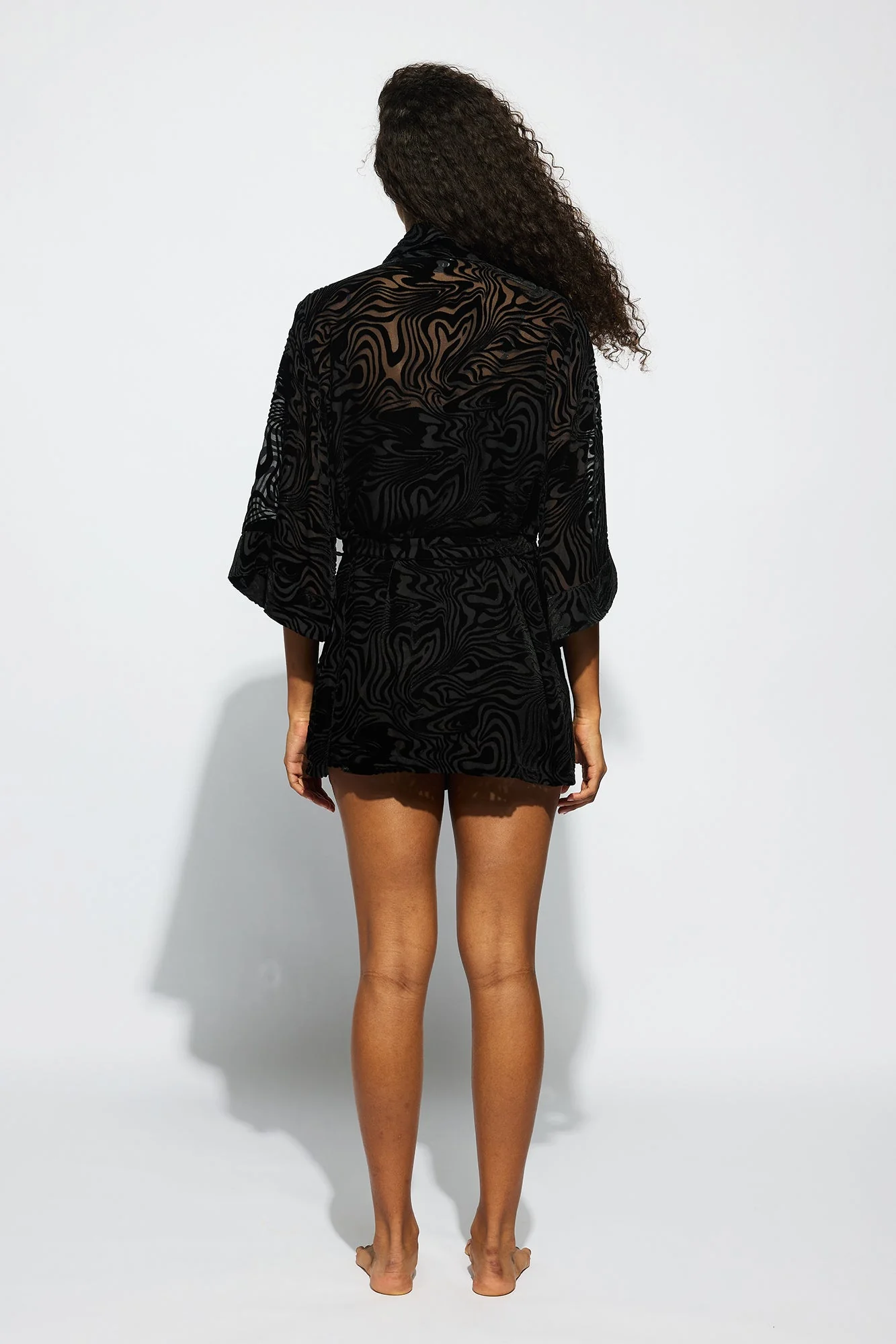 Daisy Robe | Black - Image 5