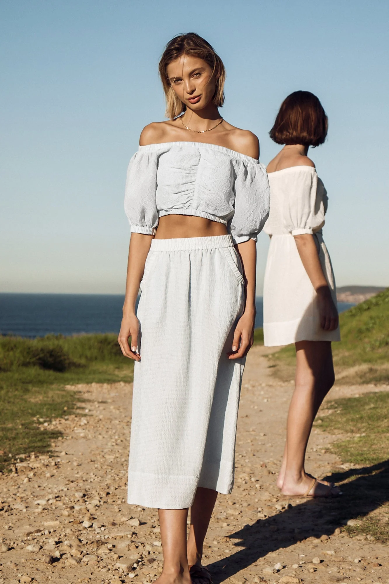 Dakota Midi Skirt | Illusion Blue