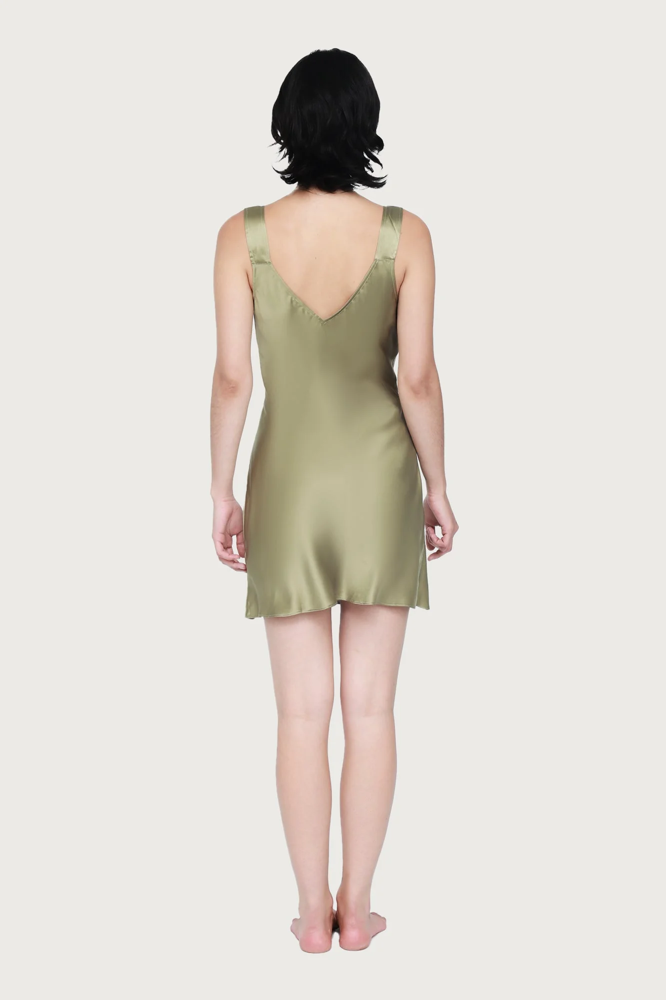 Day To Night Mini Dress | Khaki - Image 5