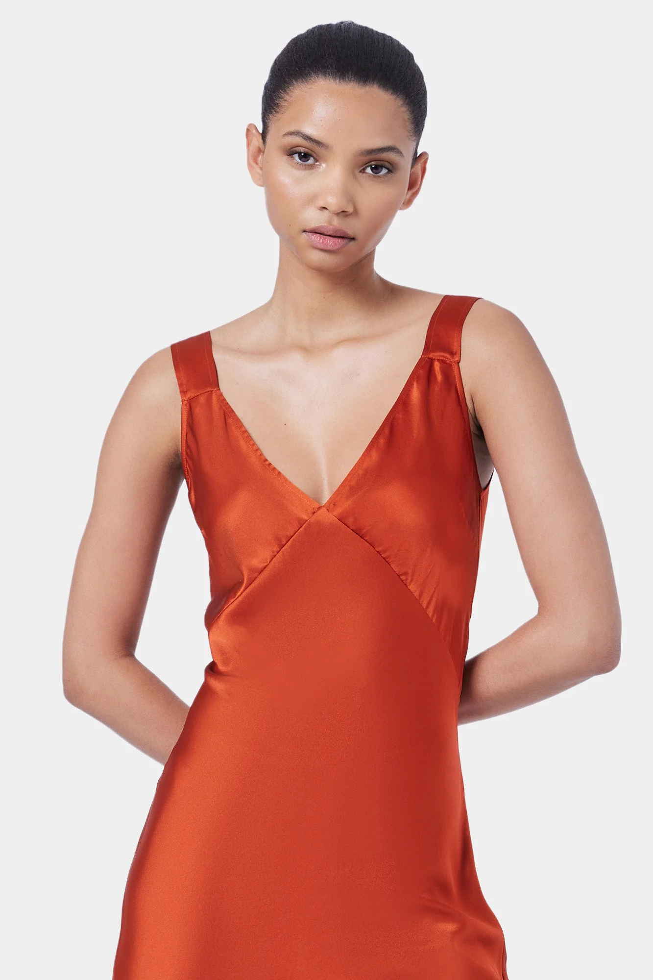 Day To Night Mini Dress | Rust - Image 2