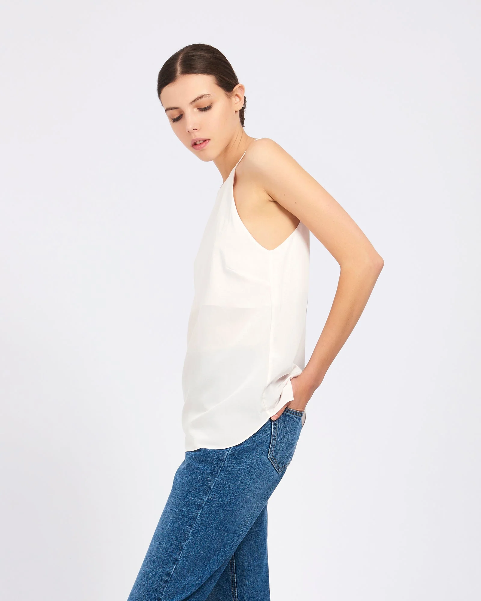 Emma Halter Neck Cami | Rosewater - Image 2