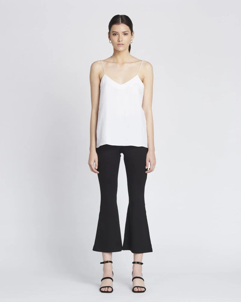 Eva V-Neck Linen Cami | Creme - Image 4
