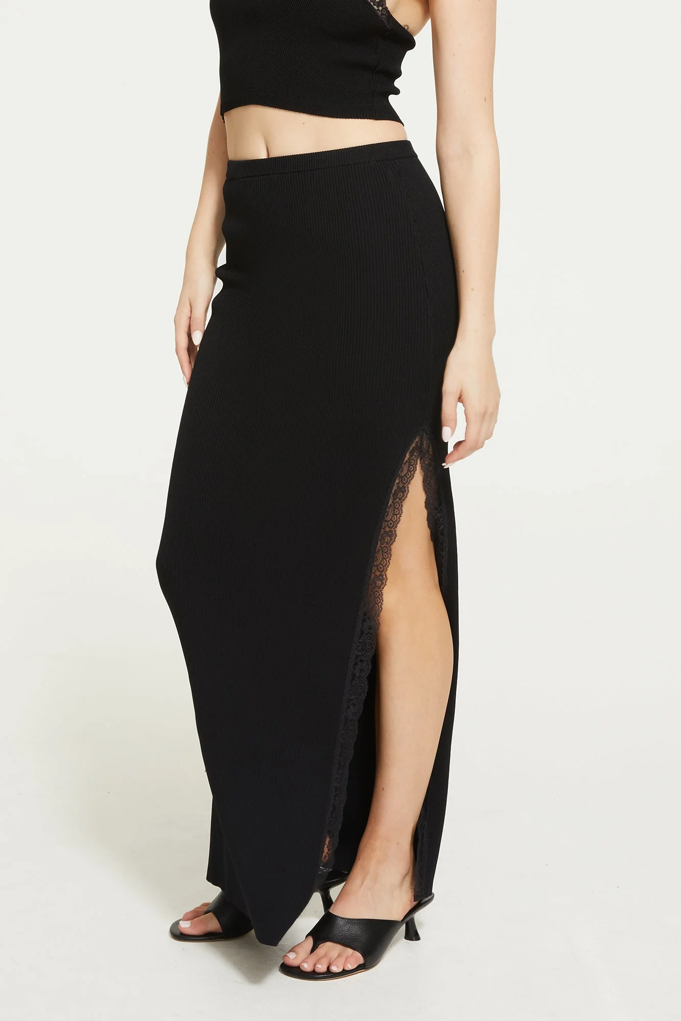 Fern Knit Skirt | Black - Image 3
