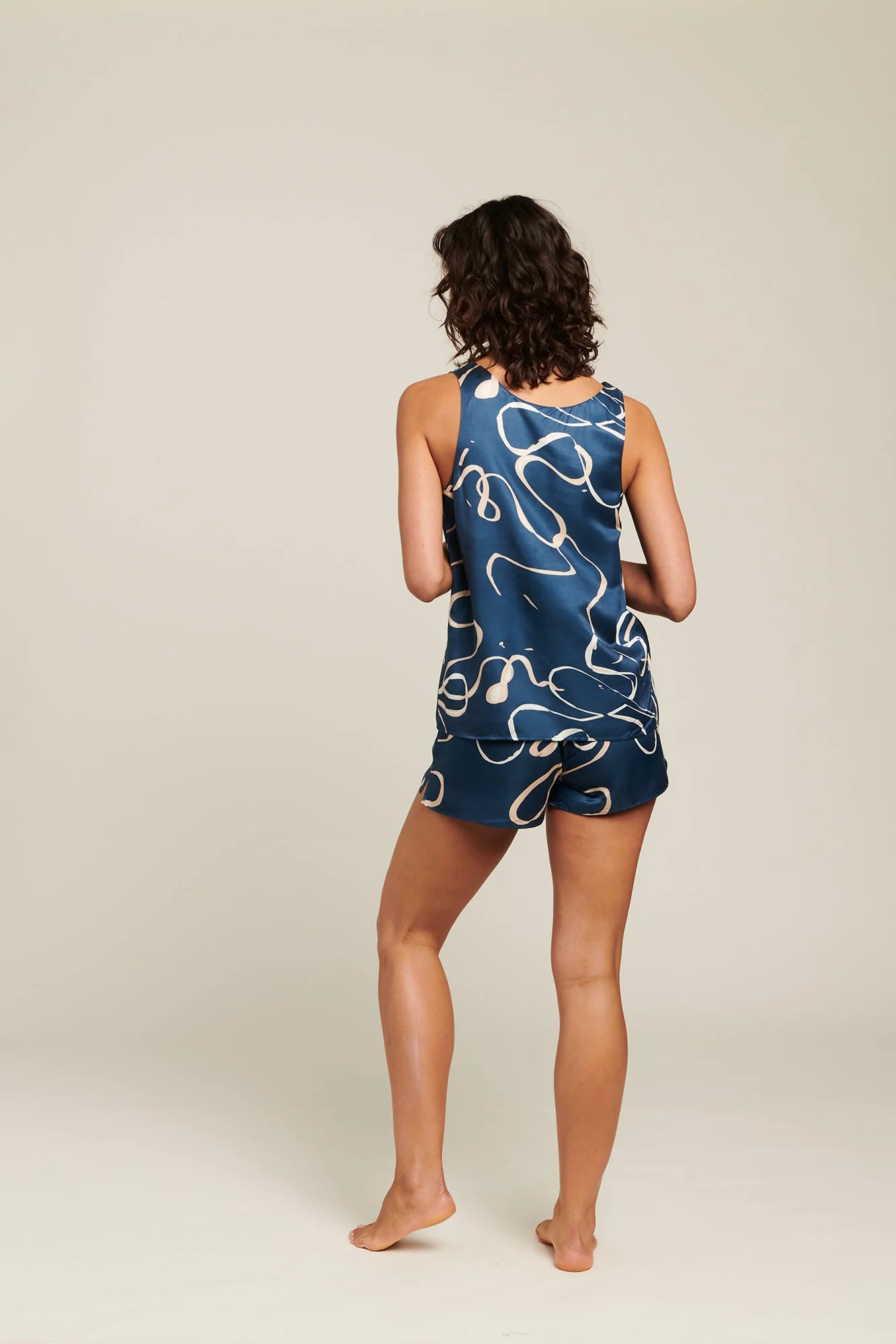 Figura Washable Silk Shorts | Figura Print - Image 5