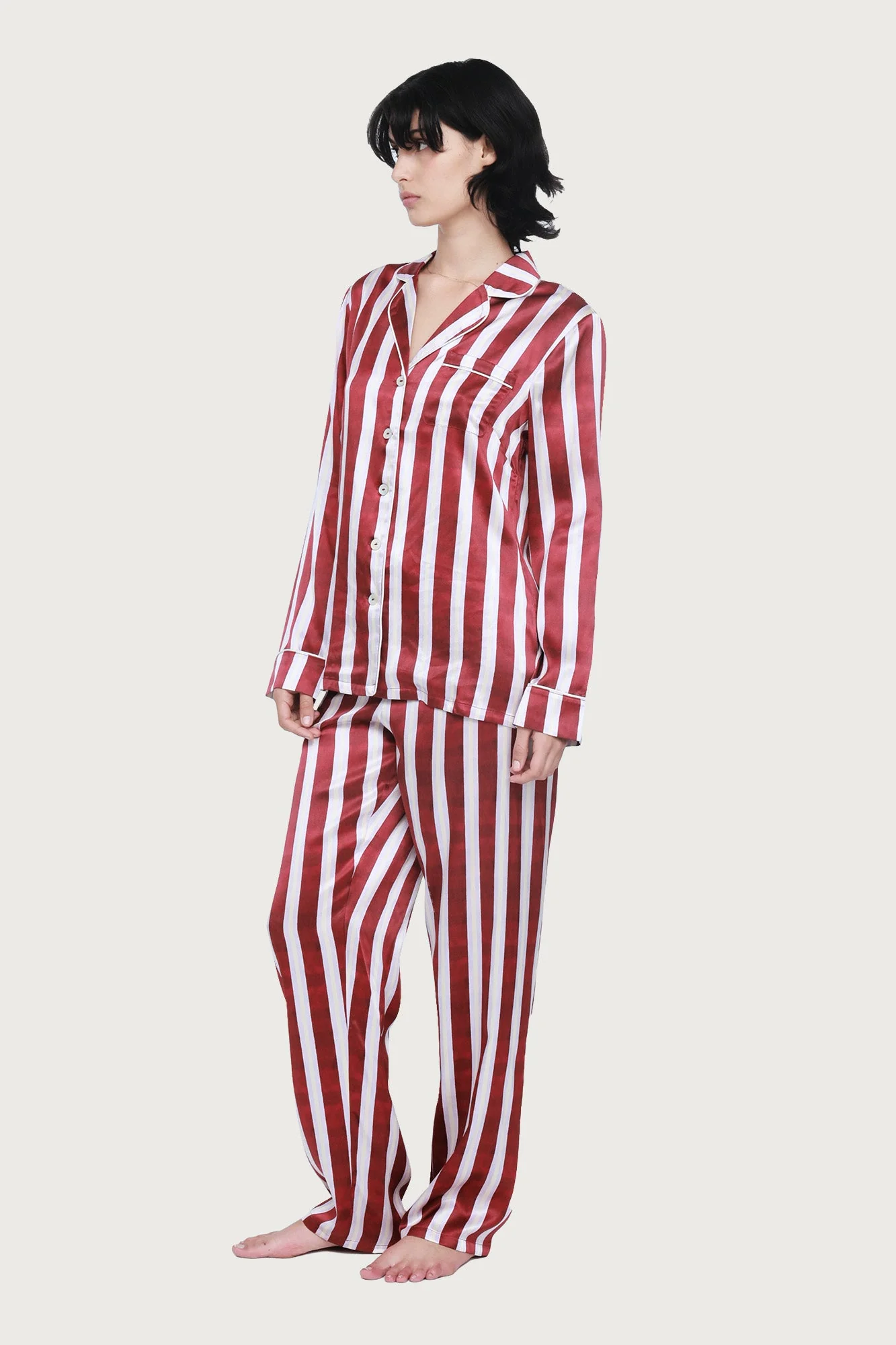 Fine Finishes Pyjama | Red Stripe - Image 3