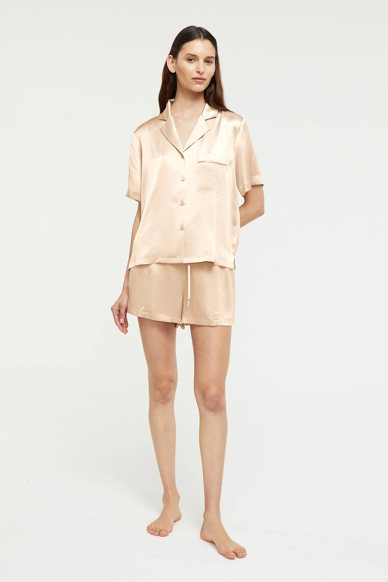 Fine Finishes Short Pajama | Mink
