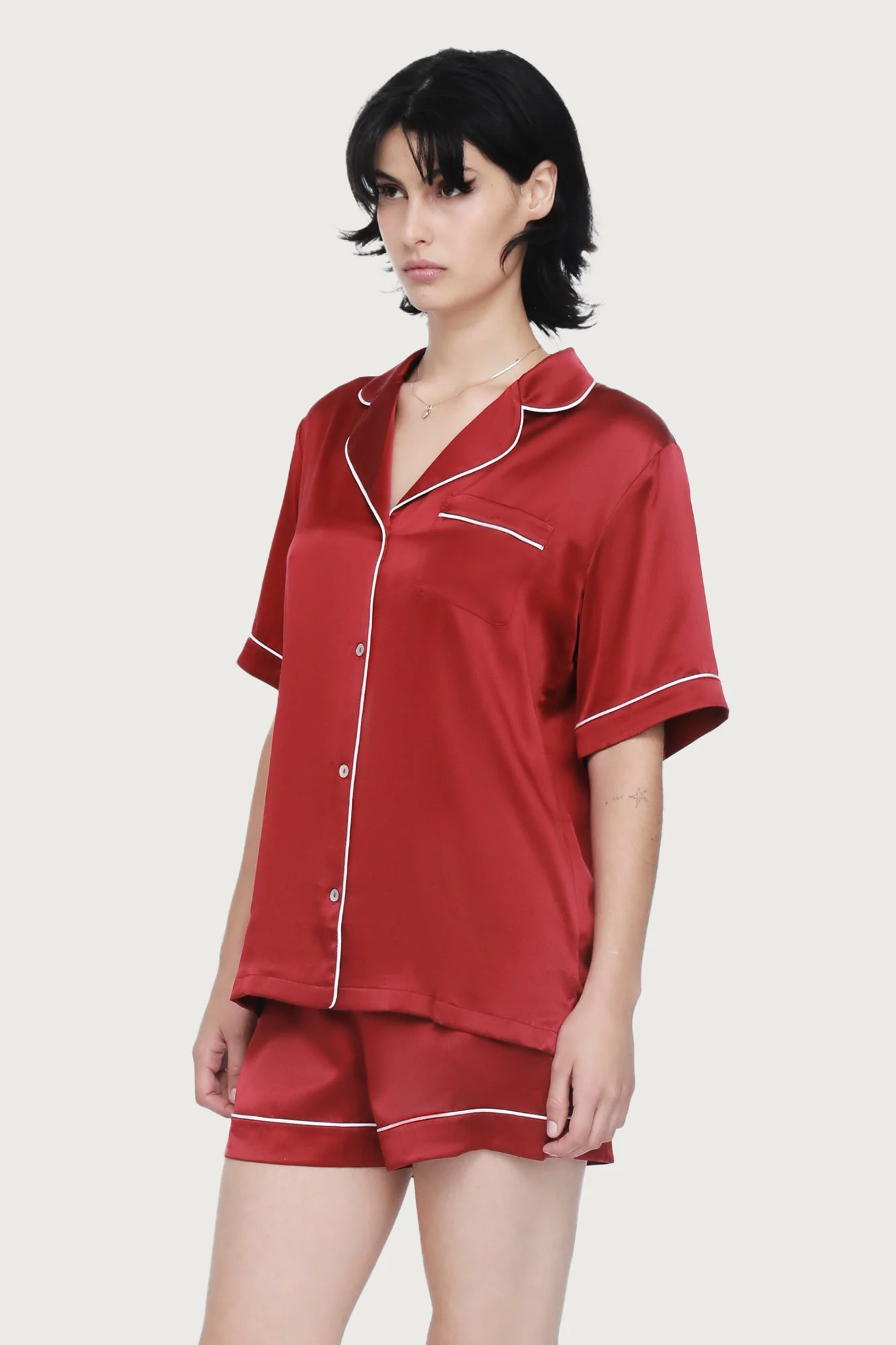 Fine Finishes Short Pajama | Red - Image 3