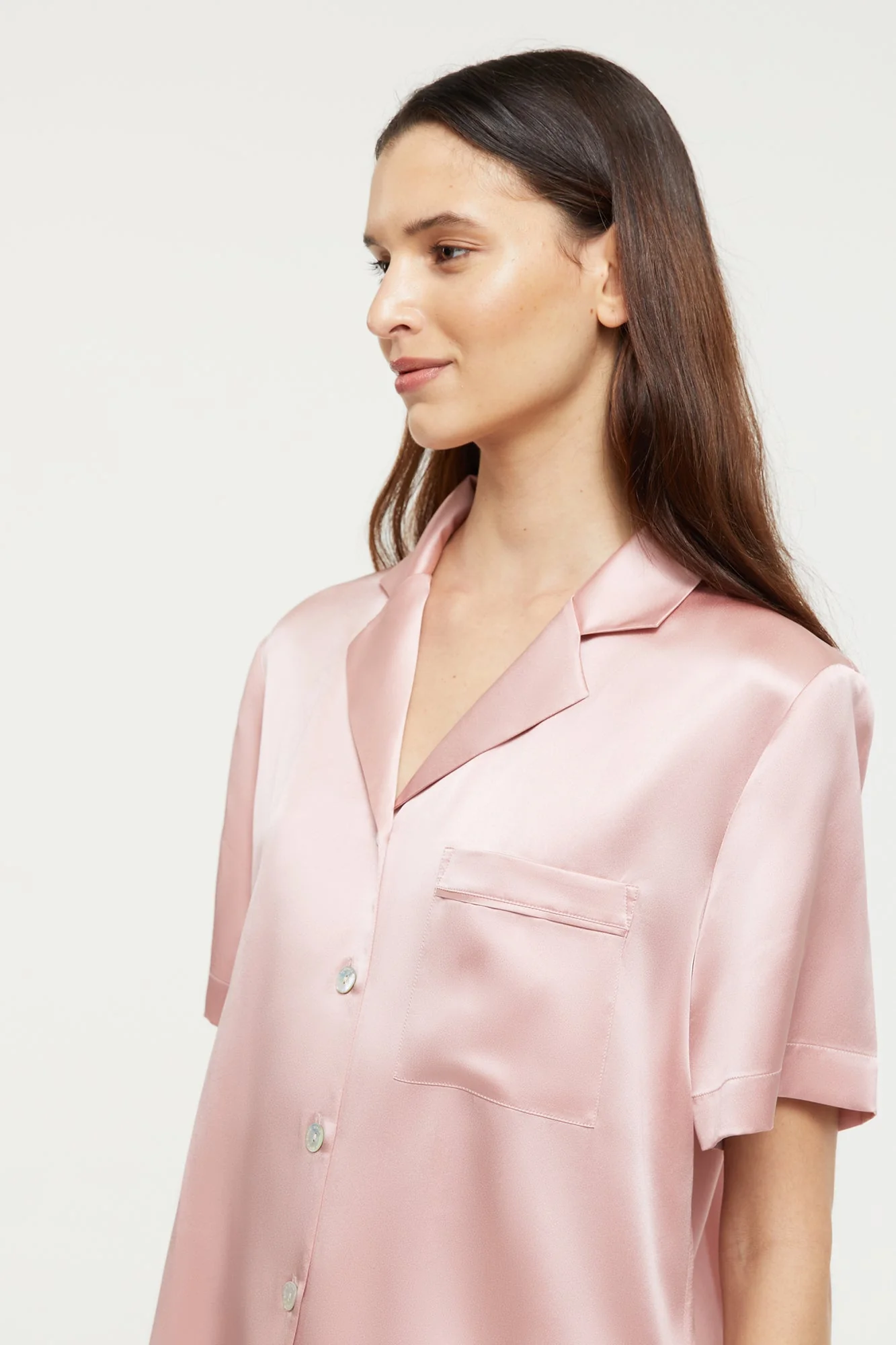 Fine Finishes Short Pyjama | Bridal Rose - Image 2