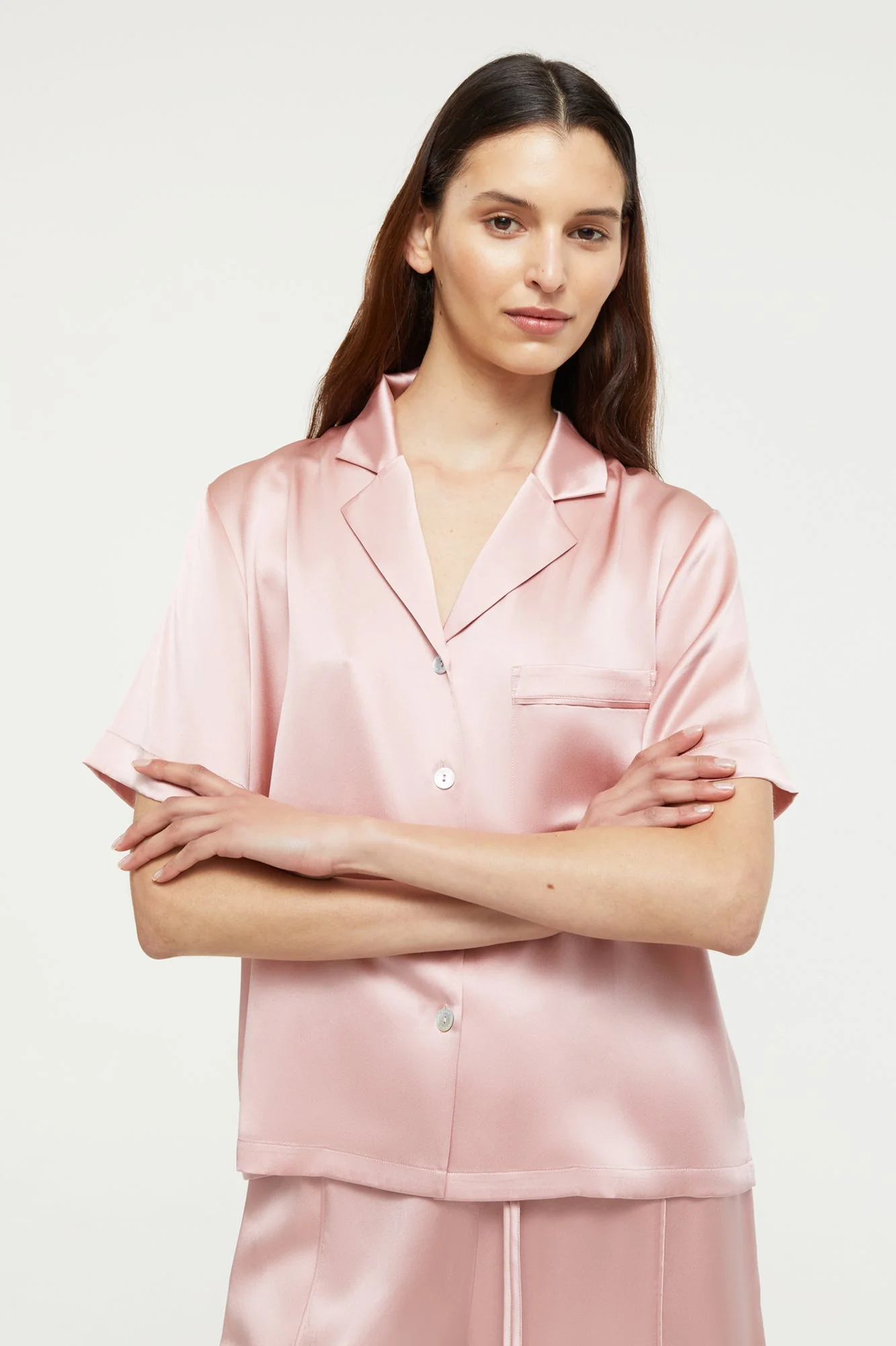 Fine Finishes Short Pyjama | Bridal Rose - Image 3