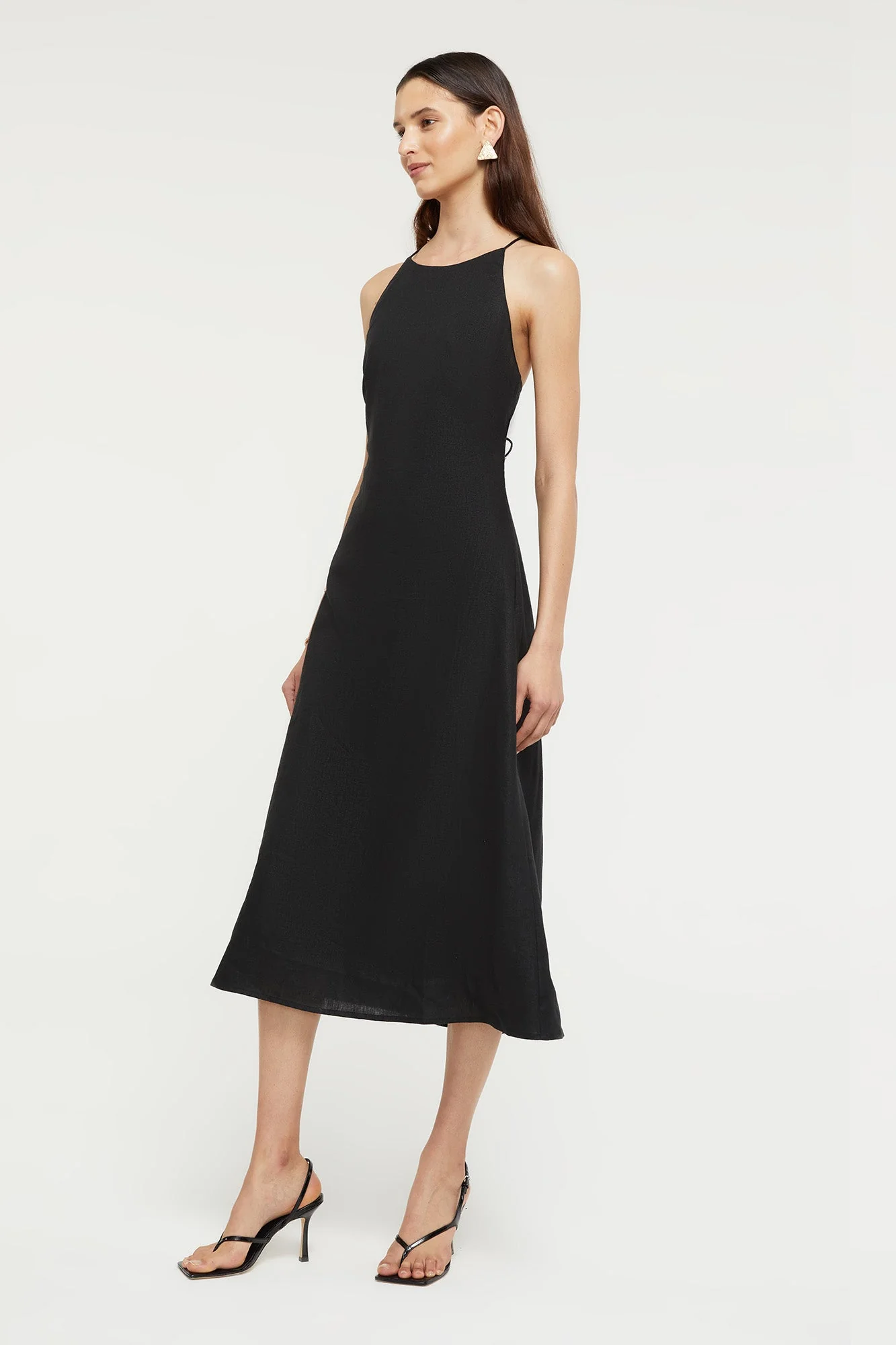 Frankie Flare Dress | Black - Image 3