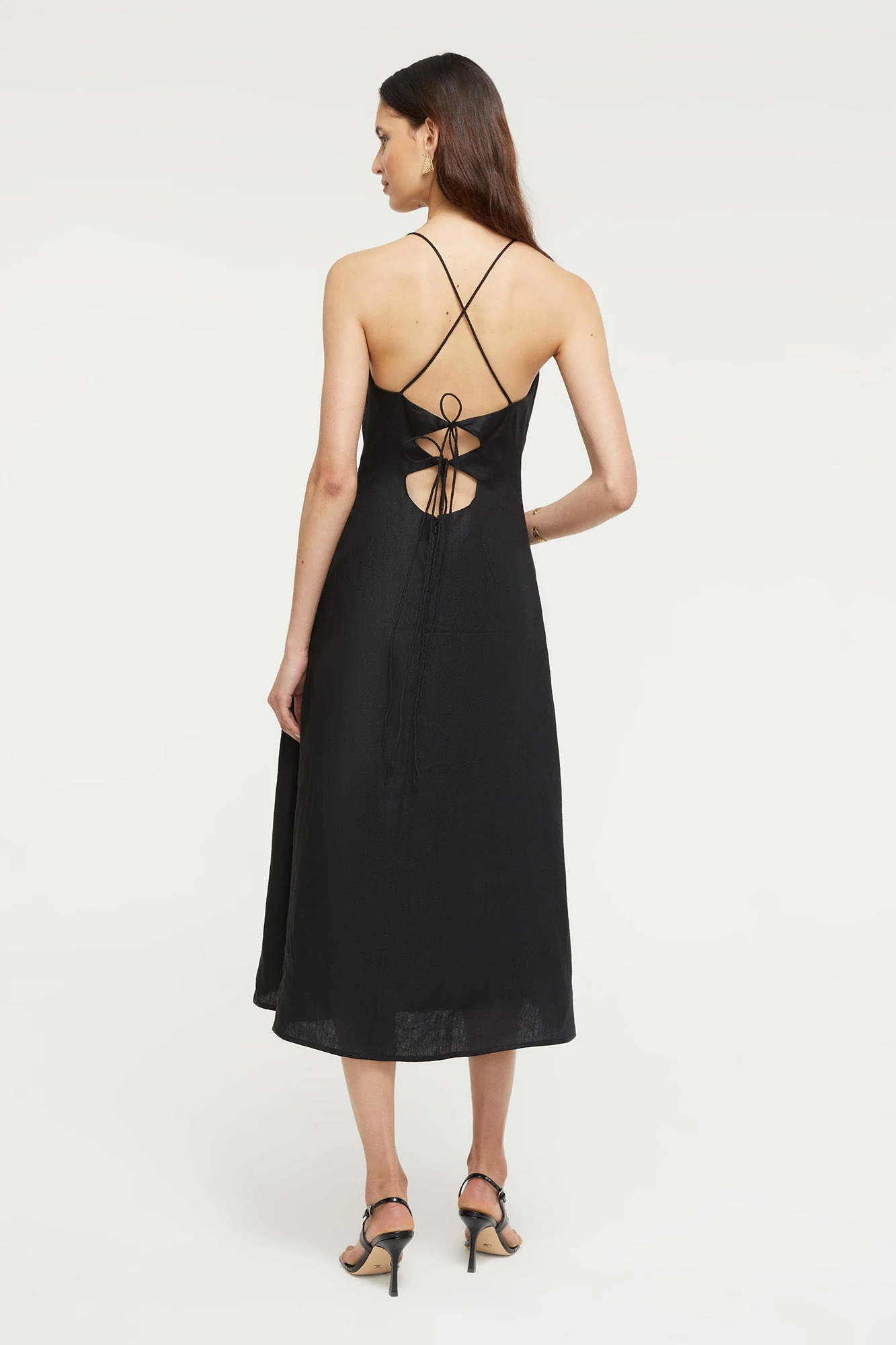 Frankie Flare Dress | Black - Image 4