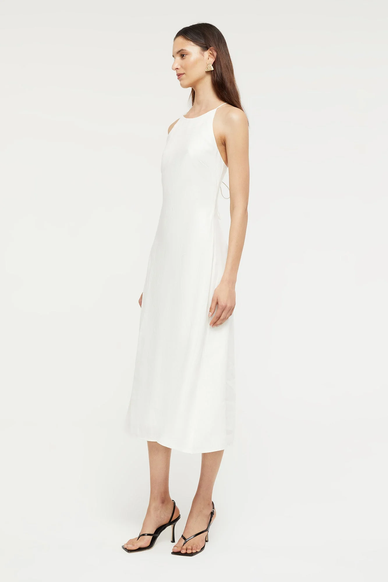 Frankie Flare Dress | Creme - Image 3