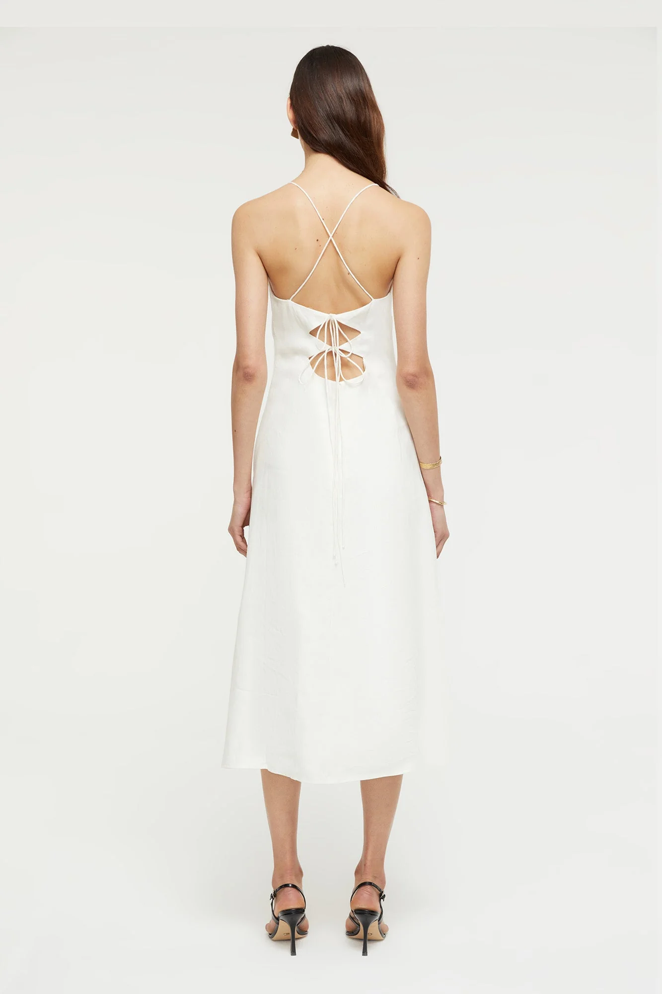 Frankie Flare Dress | Creme - Image 4