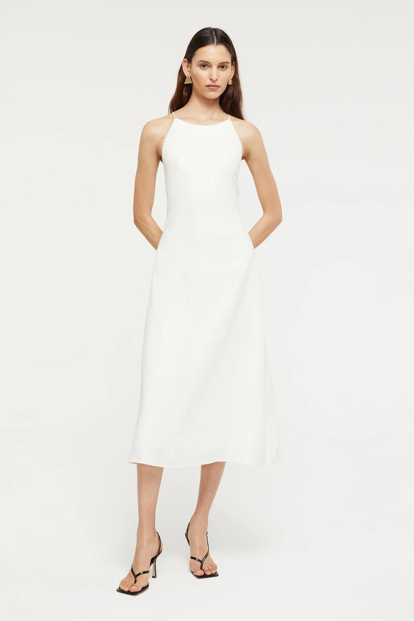 Frankie Flare Dress | Creme - Image 5
