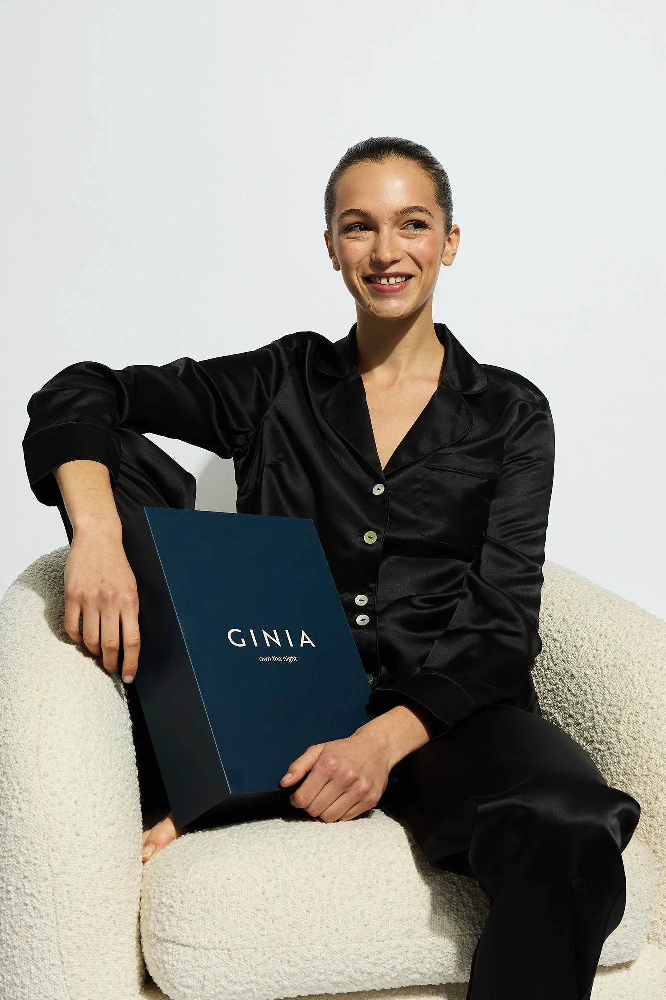 Ginia Gift Set- Fine Finish Pajama | Black - Image 4
