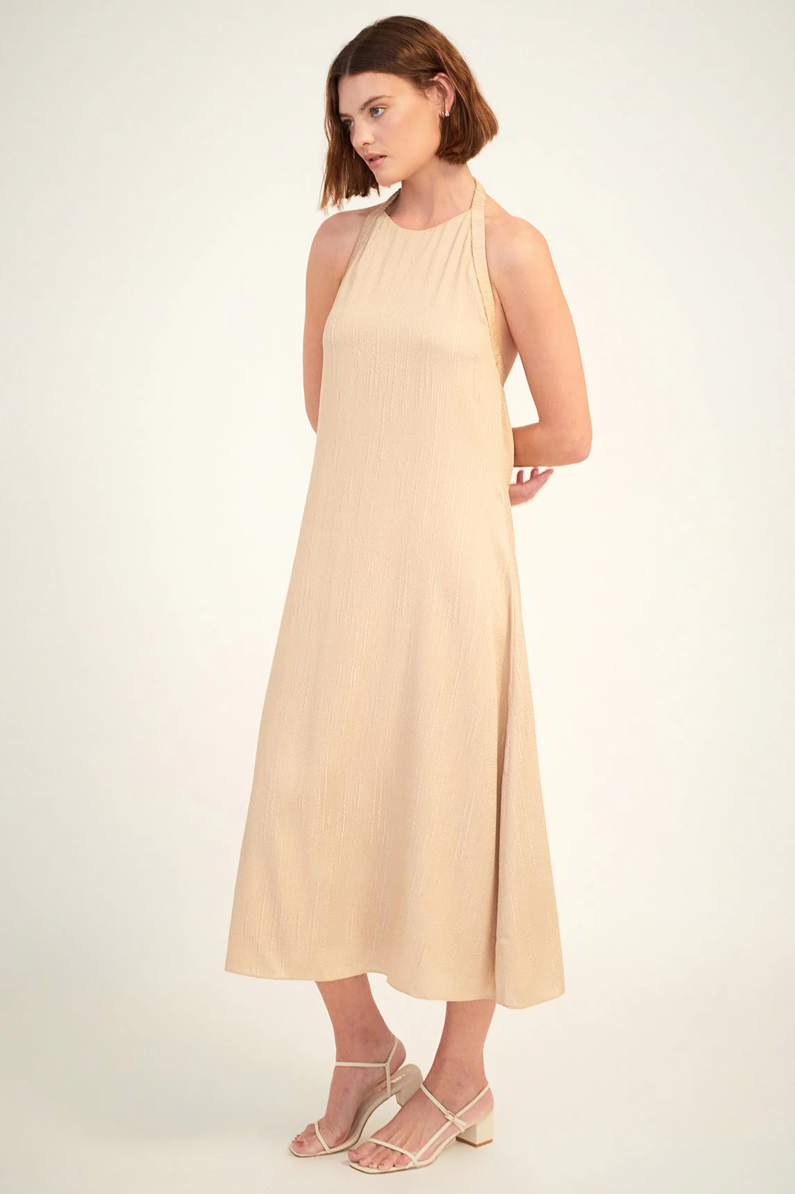 Harper Halter Dress | Almond - Image 4