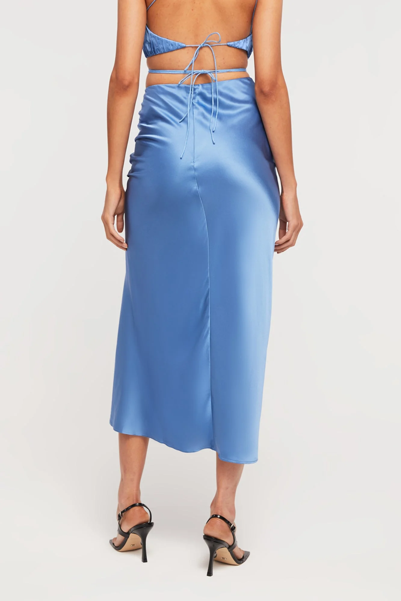 Indy Drape Skirt | Malibu Blue - Image 4