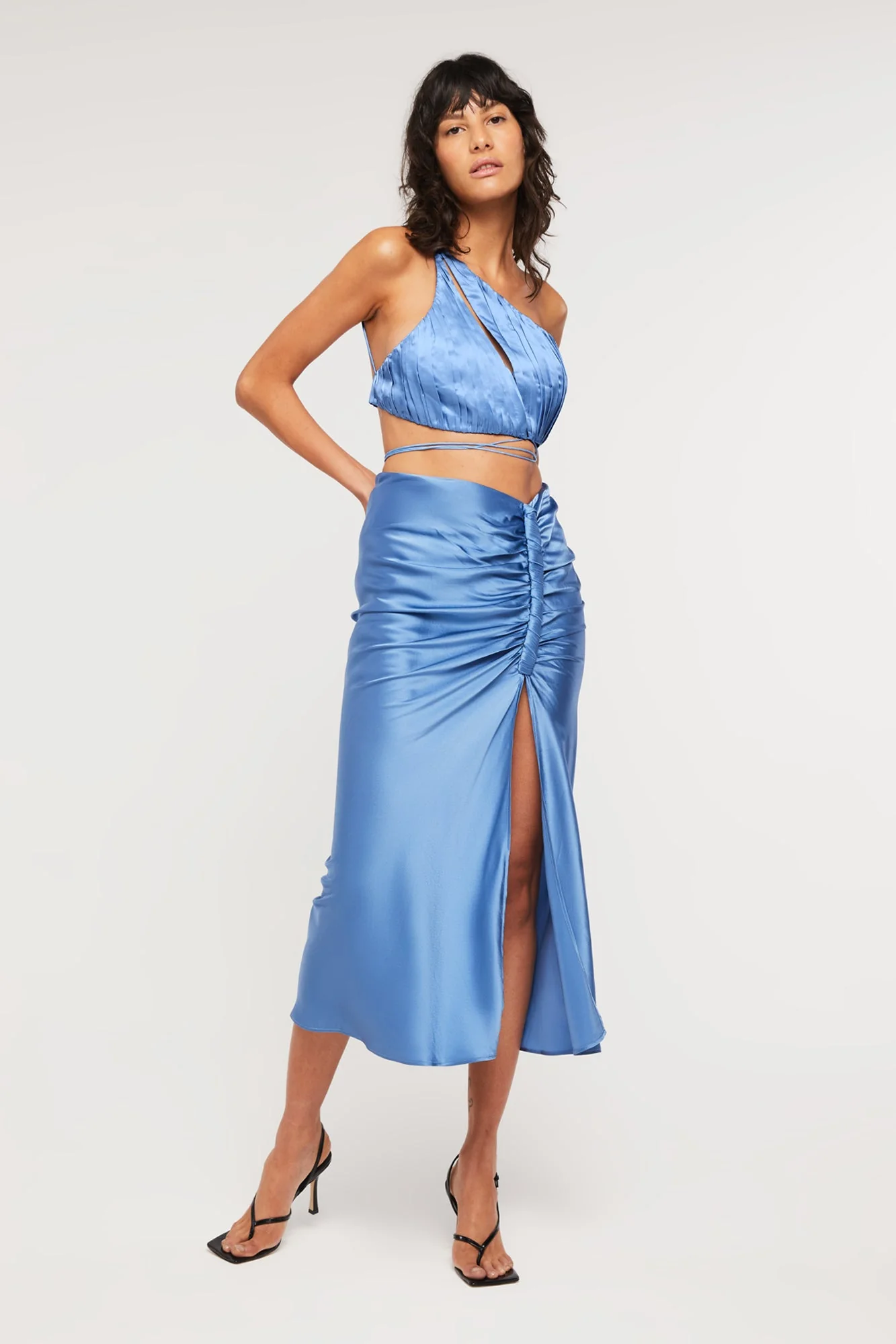 Indy Drape Skirt | Malibu Blue - Image 5