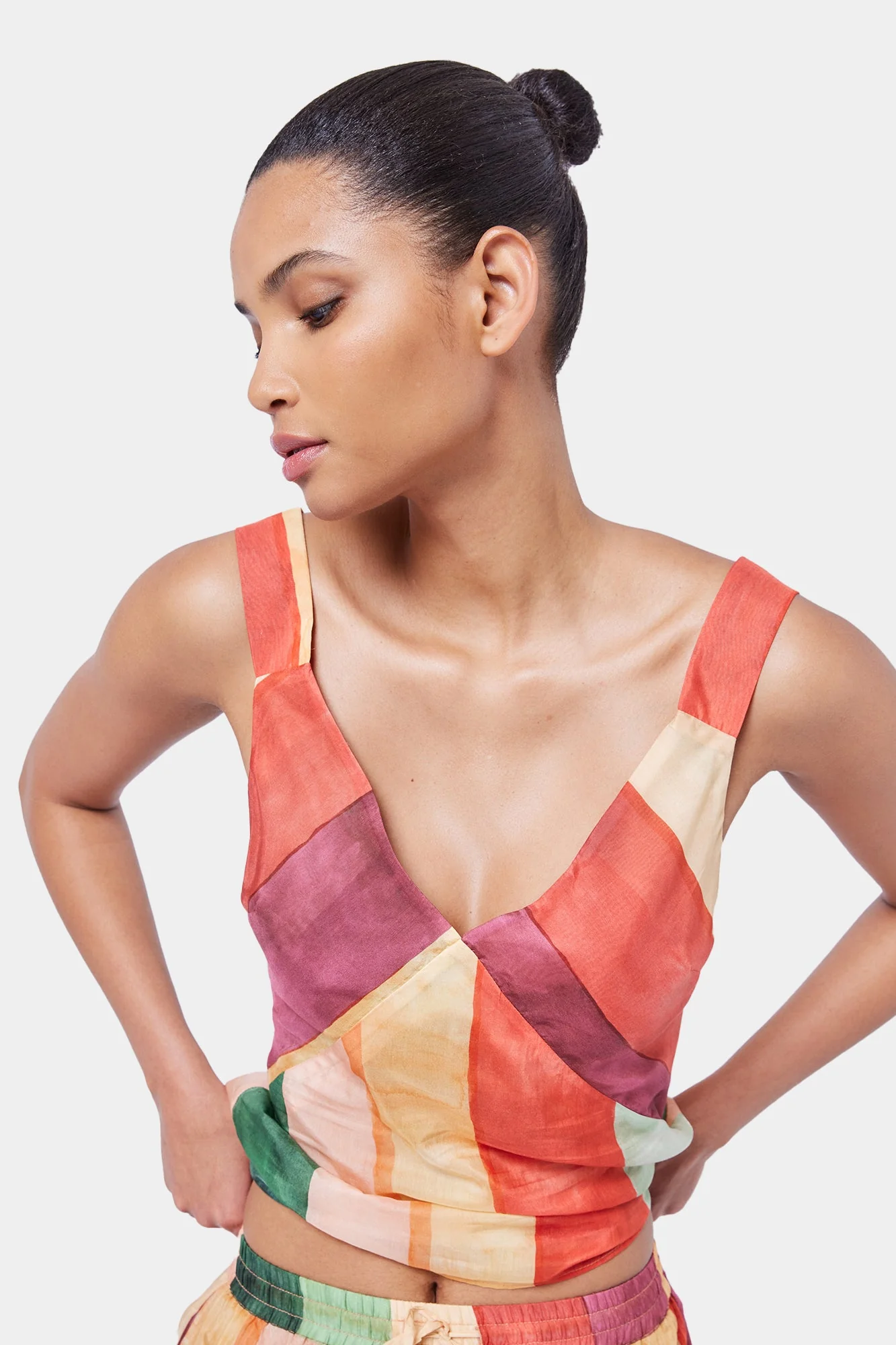 Laos Stripe Cotton Cami | Stripe Print - Image 3