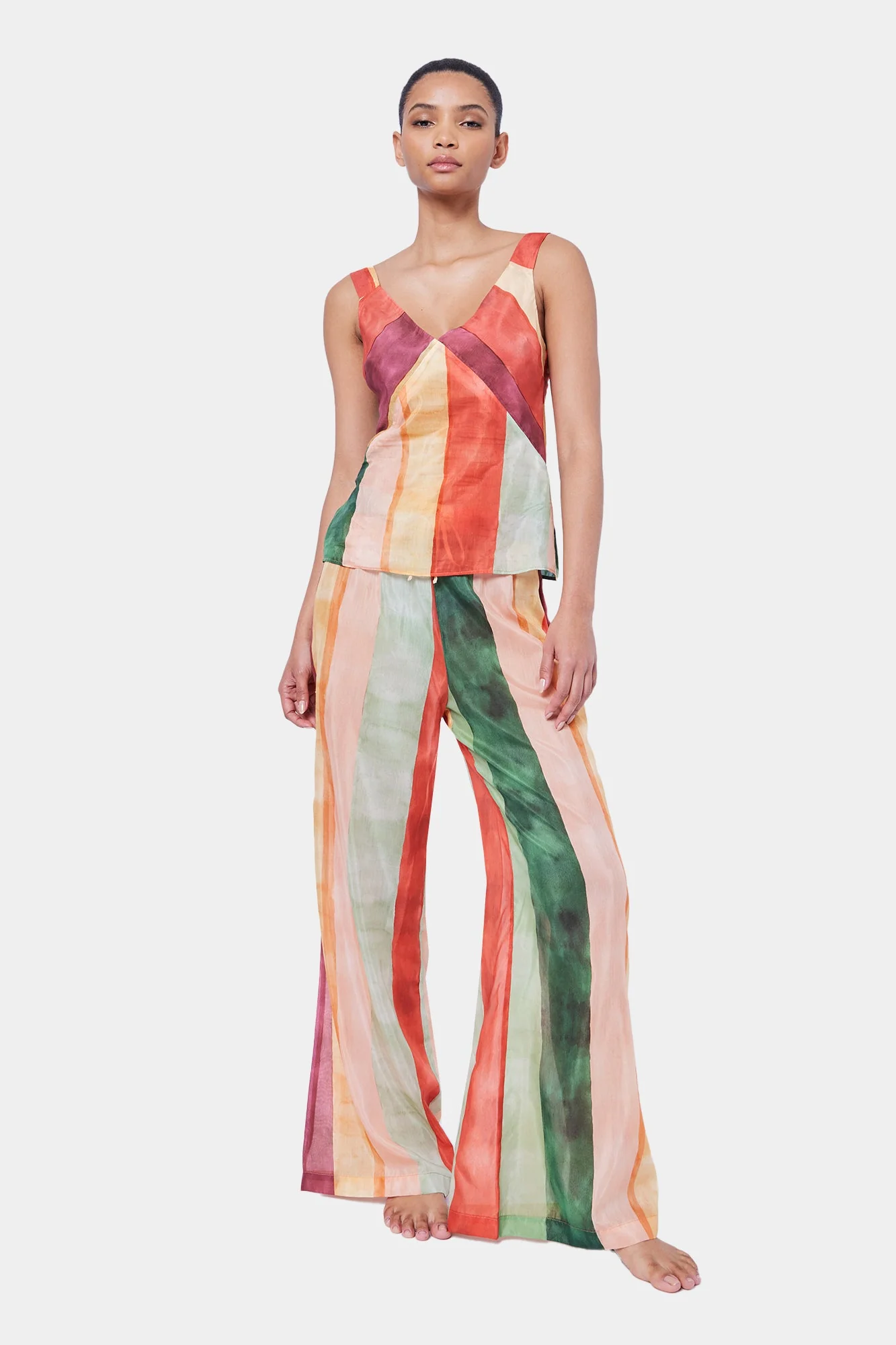 Laos Stripe Cotton Cami | Stripe Print - Image 6