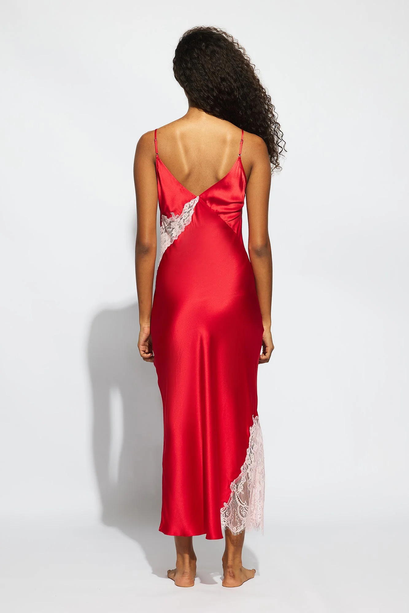 Minx Slip | Chilli Red With Candy Pink - Image 6